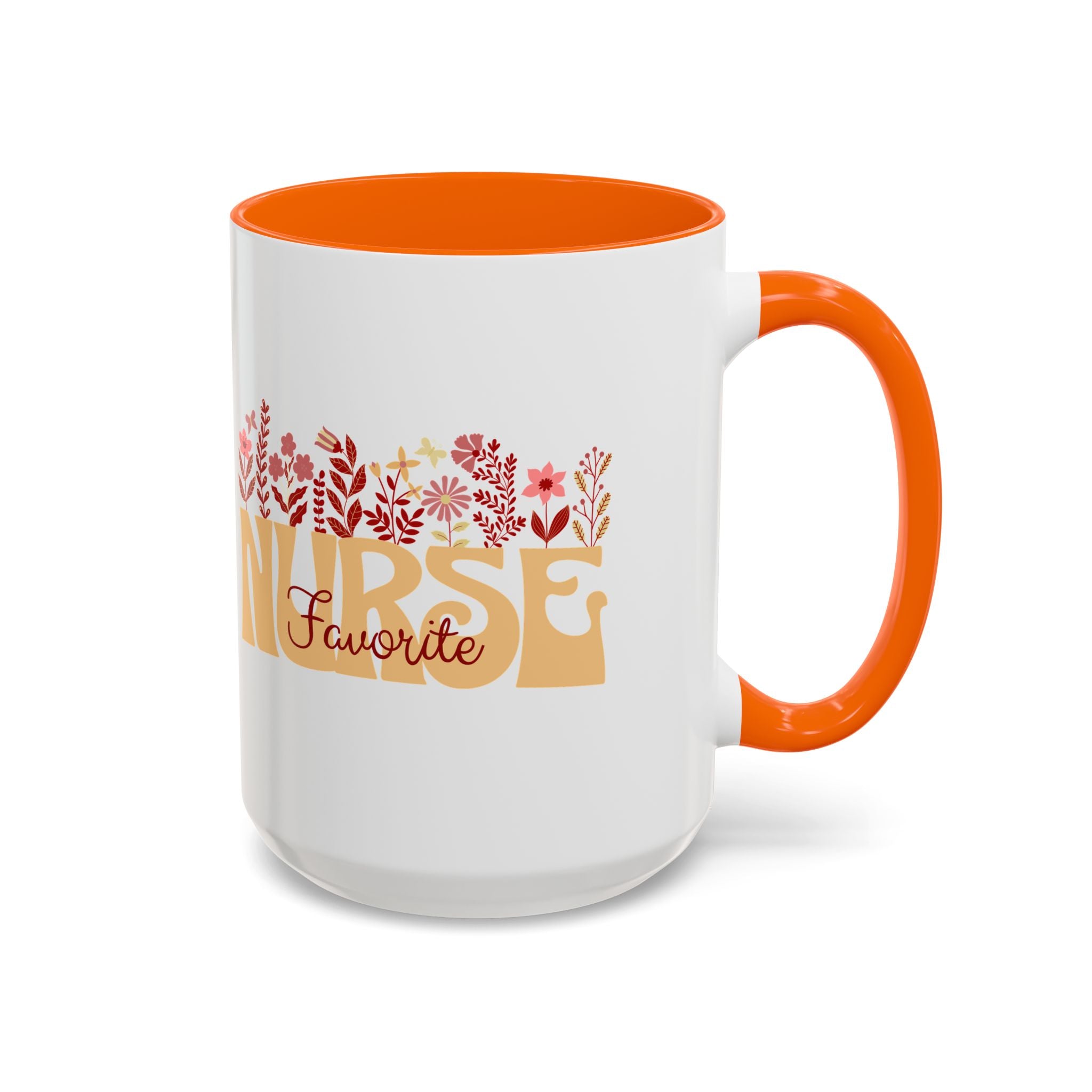 Nurse Favorite Coffee Mug | Floral Mug for Nurses | Gift for Nurse Appreciation Week, Nurses Day, Medical Professionals