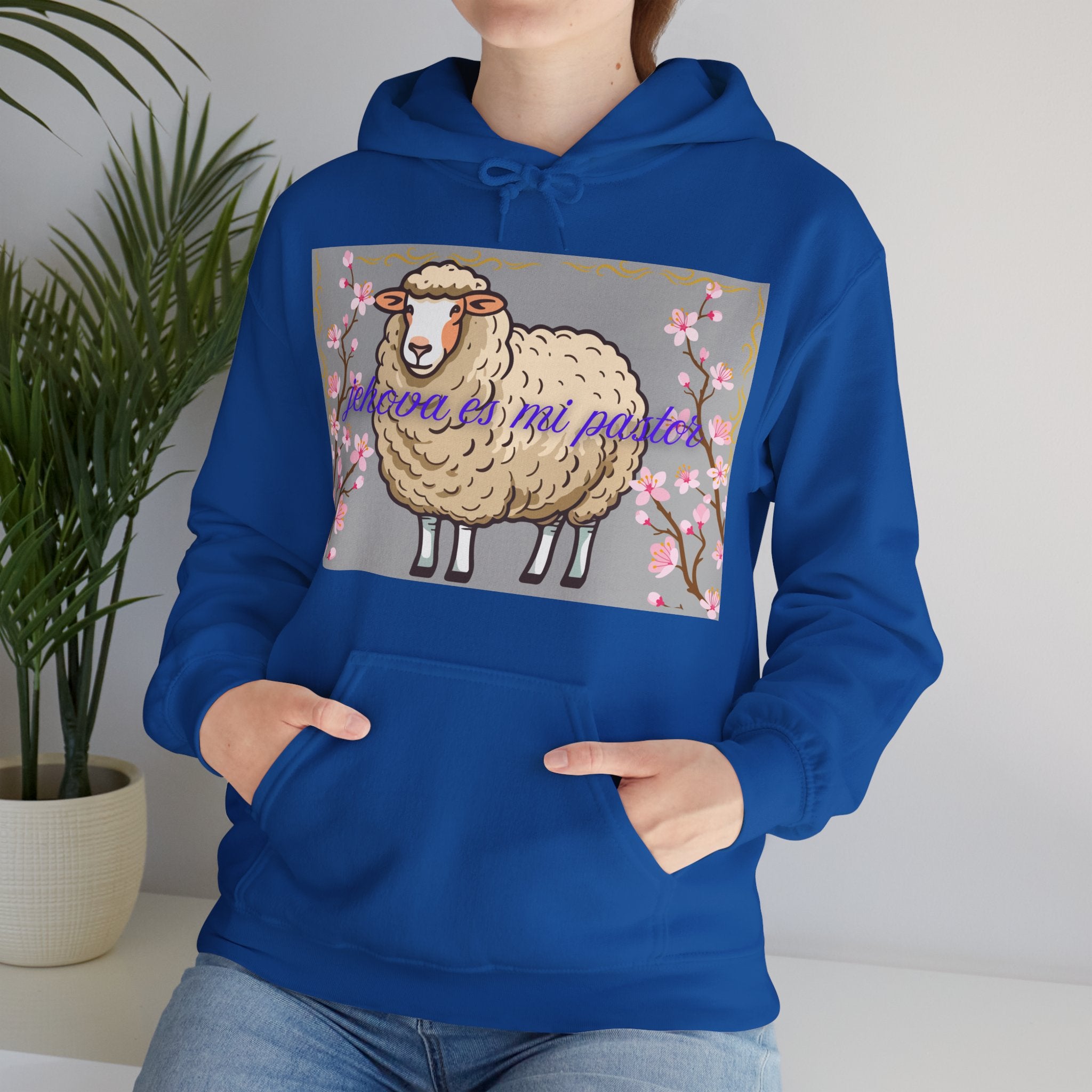 Whimsical Sheep Hoodie - Cozy Unisex Sweatshirt, Cute Gift for Animal Lovers, Spring Fashion, Perfect for Easter, Casual Wear