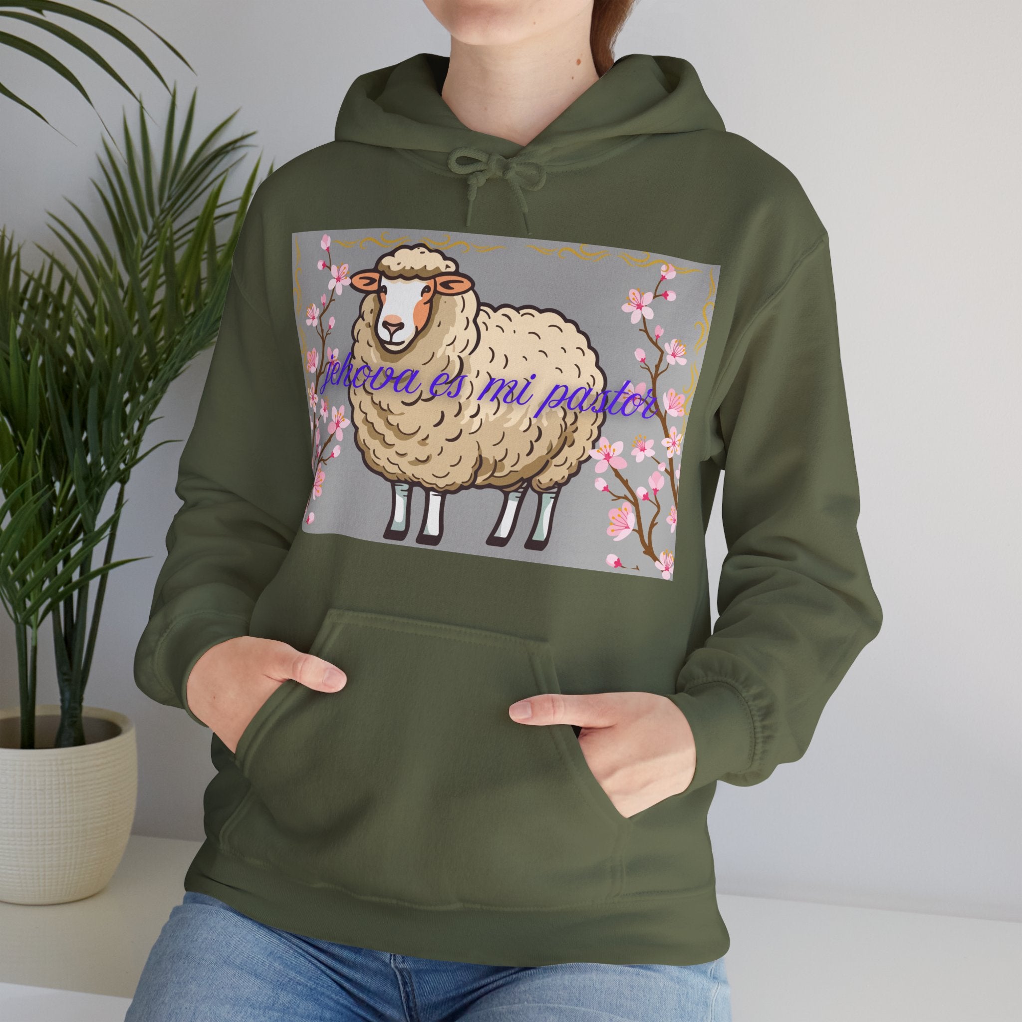 Whimsical Sheep Hoodie - Cozy Unisex Sweatshirt, Cute Gift for Animal Lovers, Spring Fashion, Perfect for Easter, Casual Wear