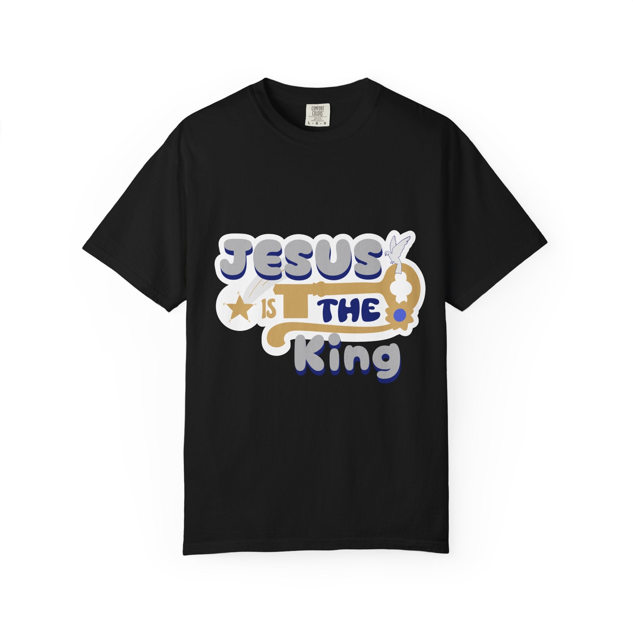 Jesus Is The King T-Shirt — Retro Christian Faith Tee