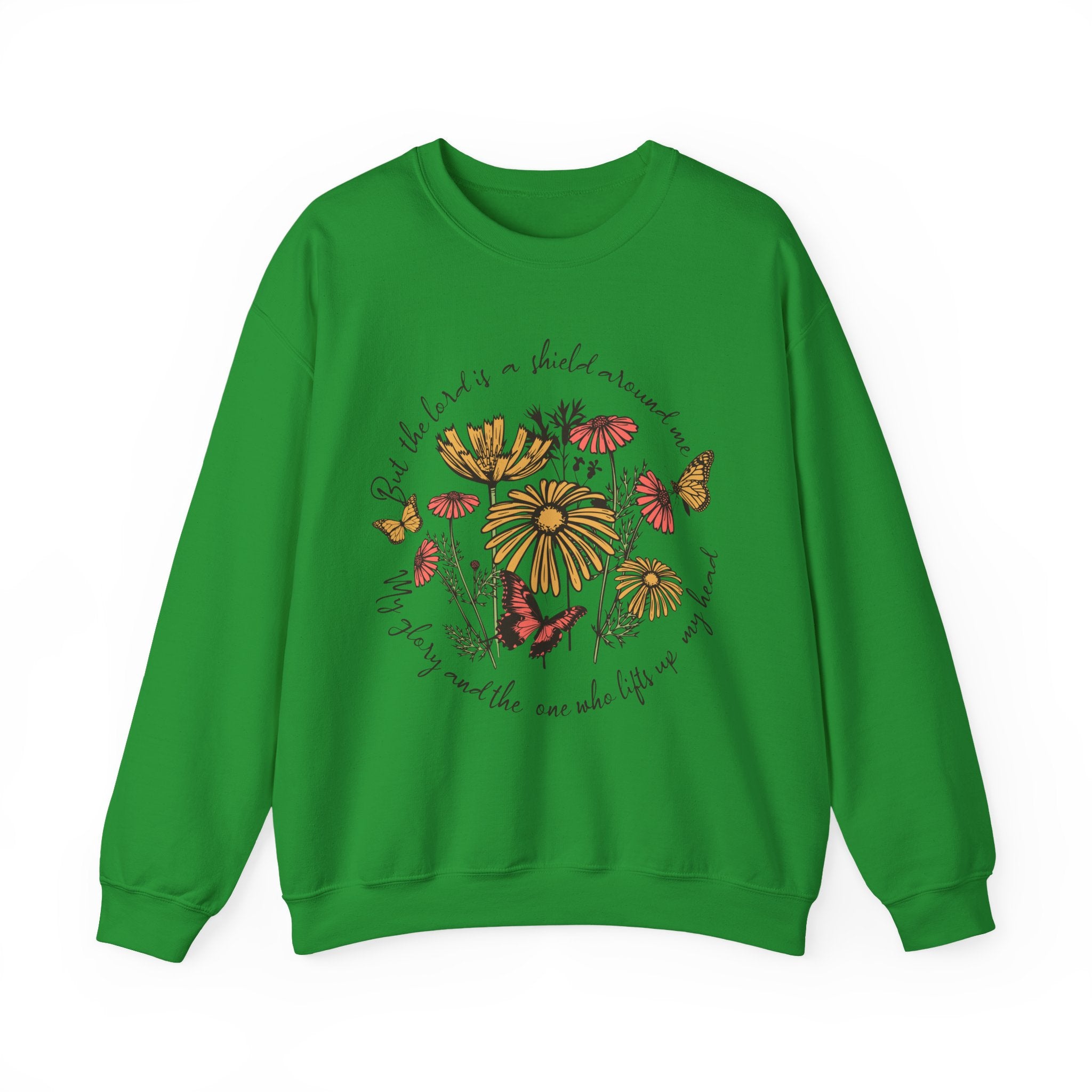 Nature-Inspired Inspirational Sweatshirt for All Seasons, Motivational Gift for Her, Floral Crewneck, Comfortable Everyday Wear, [...]