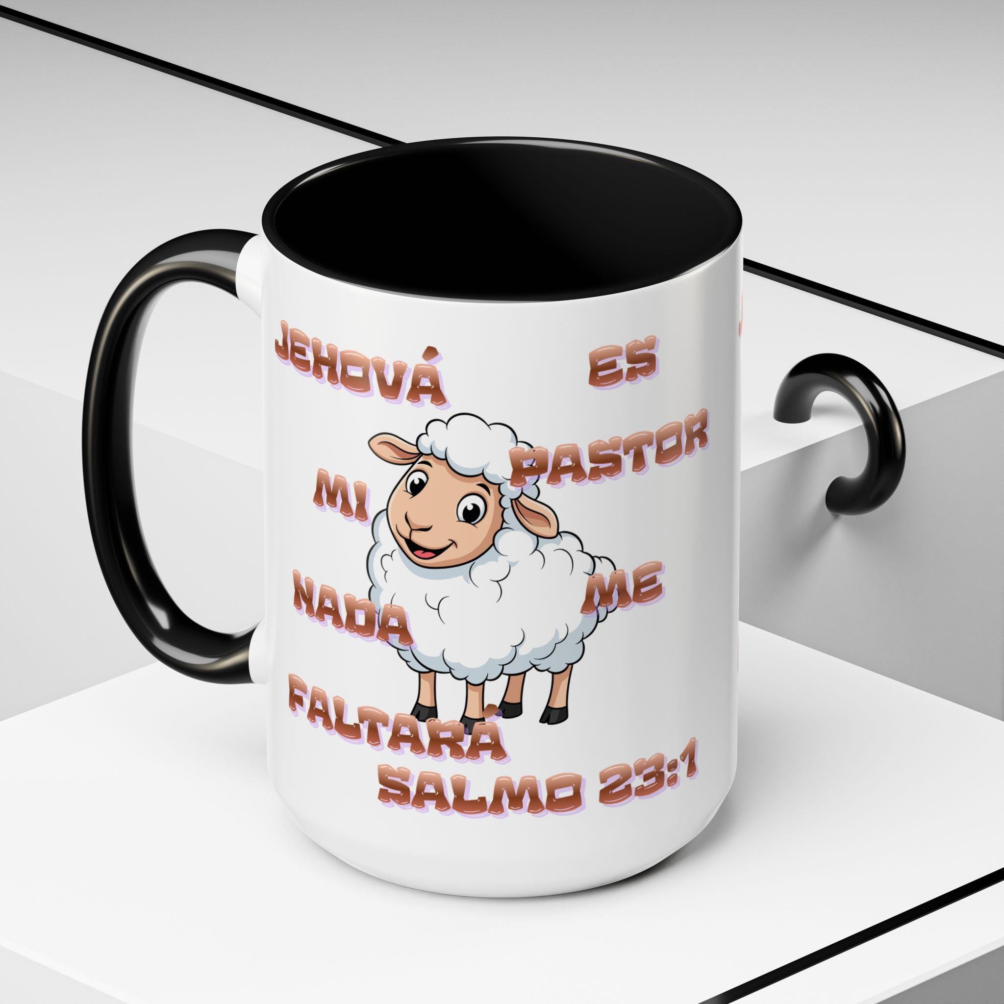 Jehová Es Mi Pastor Coffee Mug — Salmo 23:1 Spanish Christian Accent Mug