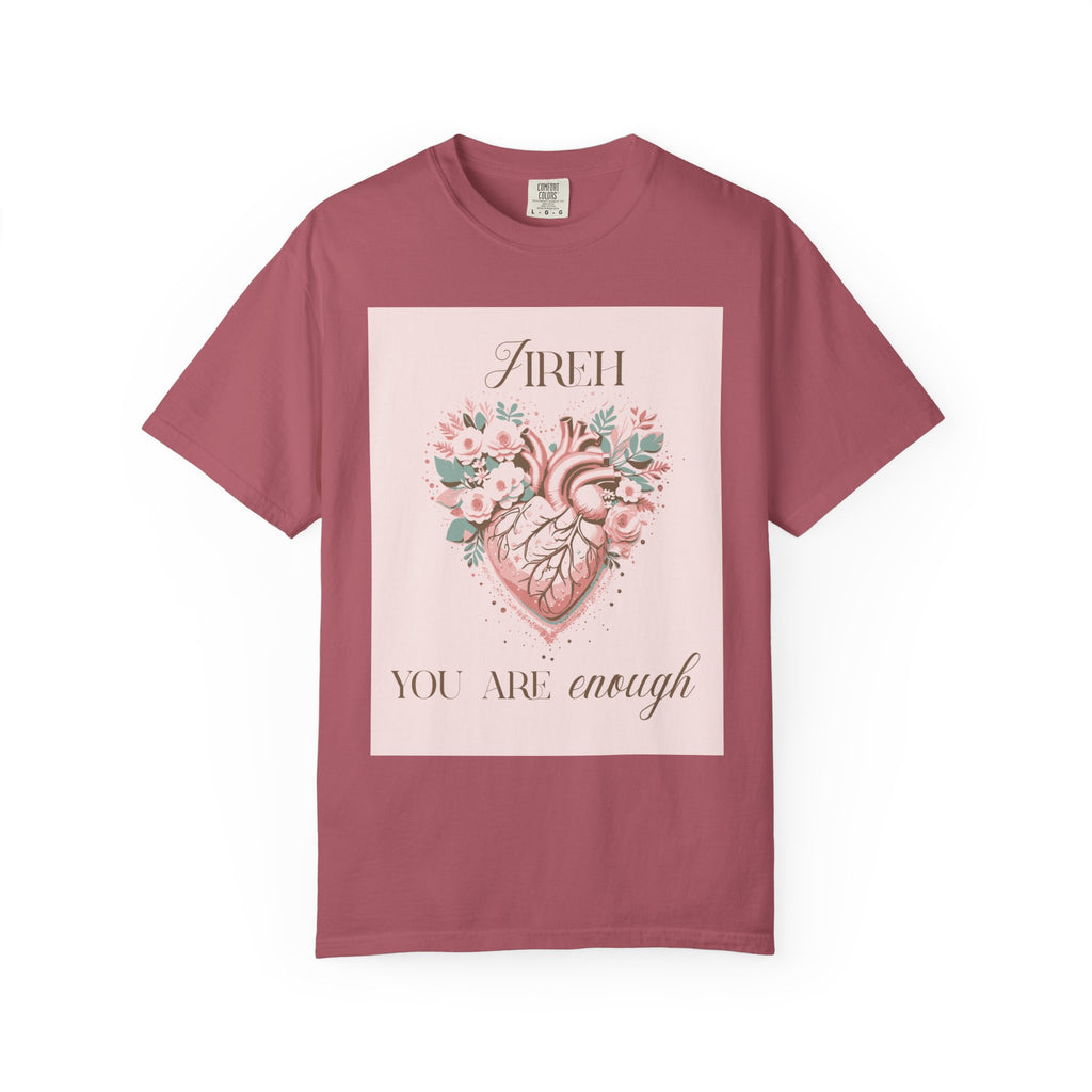 You Are Enough Floral Heart T-Shirt