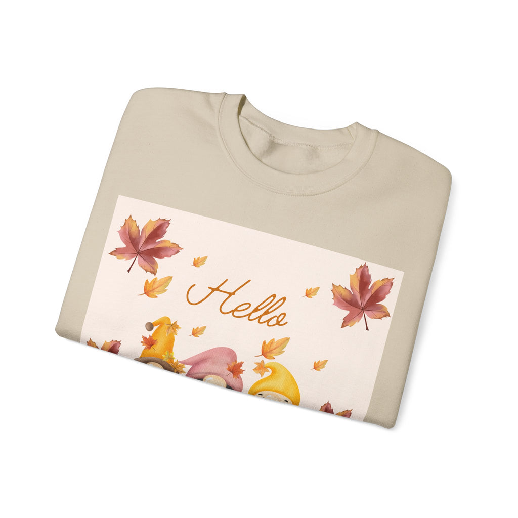 Hello Sunshine Fall Crewneck Sweatshirt, Cozy Autumn Apparel, Unisex Sweatshirt, Perfect for Thanksgiving, Gift for Nature Lovers