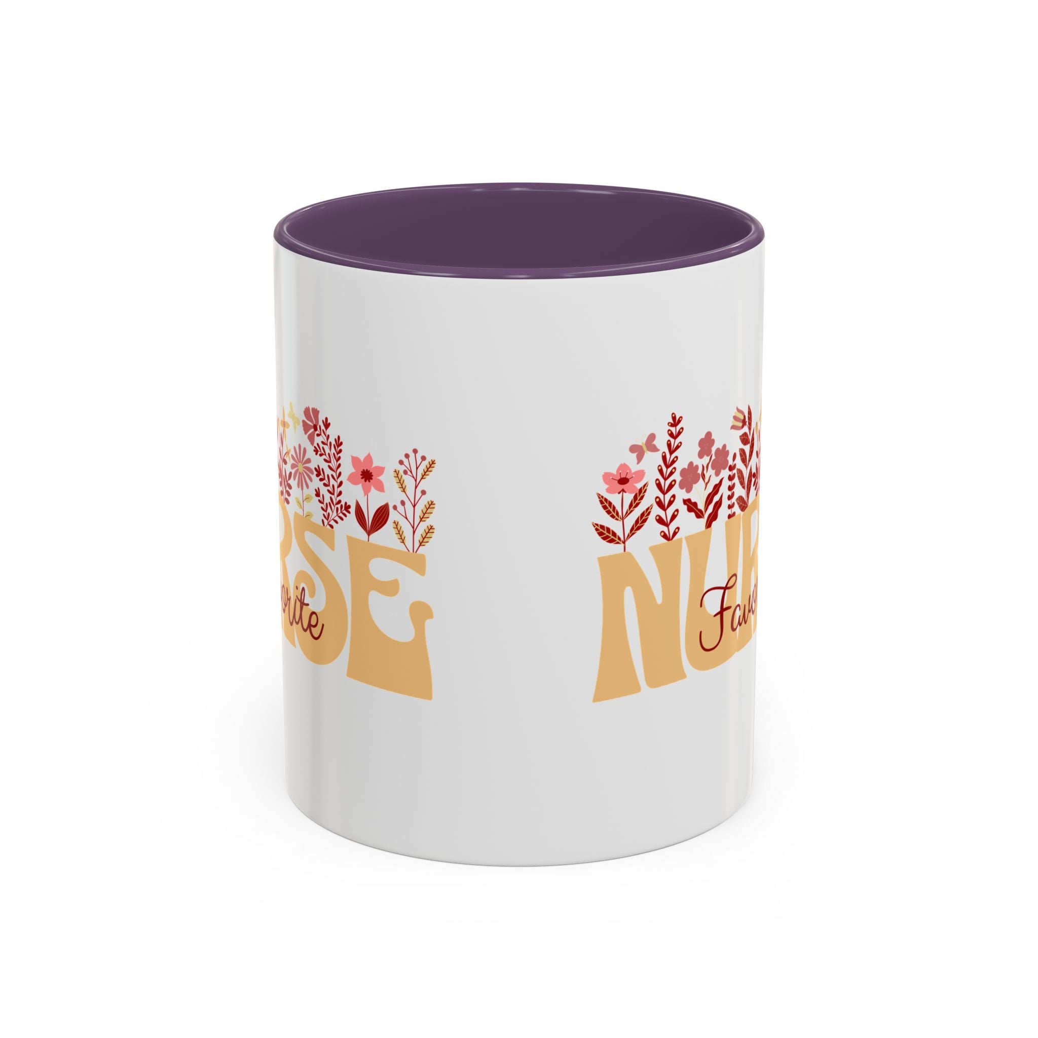 Nurse Favorite Coffee Mug | Floral Mug for Nurses | Gift for Nurse Appreciation Week, Nurses Day, Medical Professionals