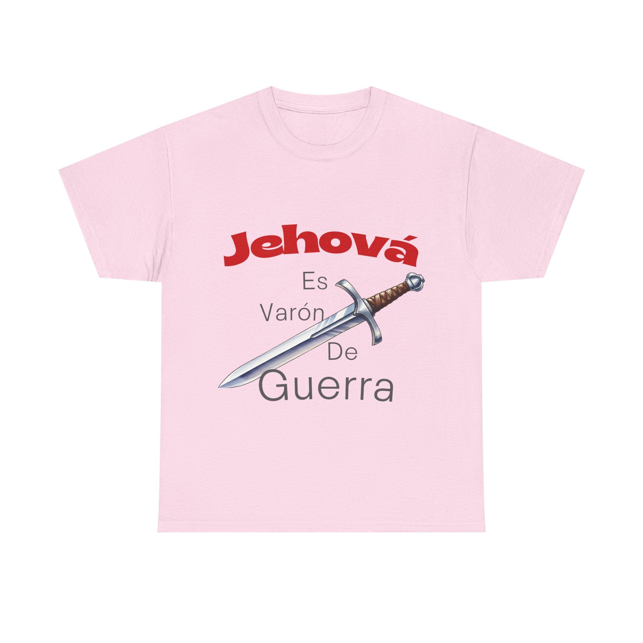 Jehová Es Varón De Guerra T-Shirt — Spanish Christian Sword Design
