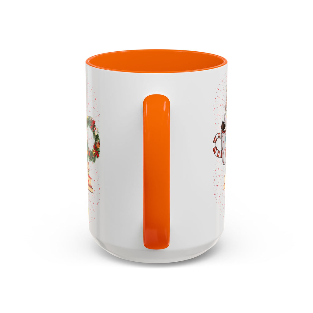 Christmas Book Tree Coffee Mug — Merry Christmas Accent Mug (11/15oz)
