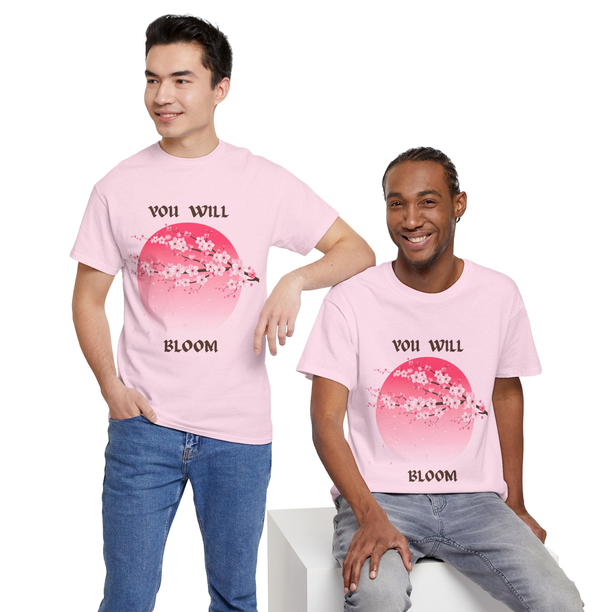 You Will Bloom T-Shirt — Cherry Blossom Inspirational Tee