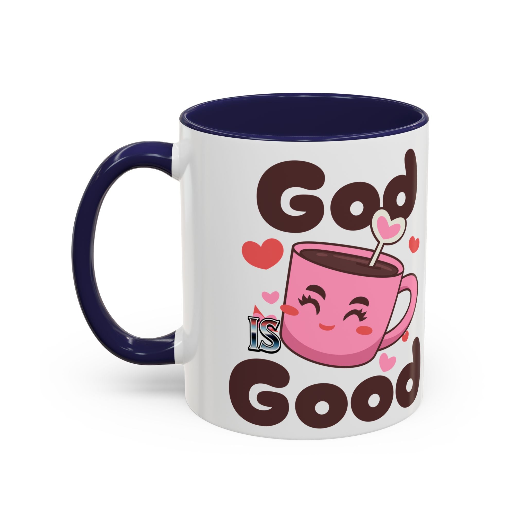 Cute God is Good Coffee Mug | Love Inspired Drinkware for Coffee Lovers, Gift for Friends, Anniversaries, Home Decor, Faith-Based Gifts