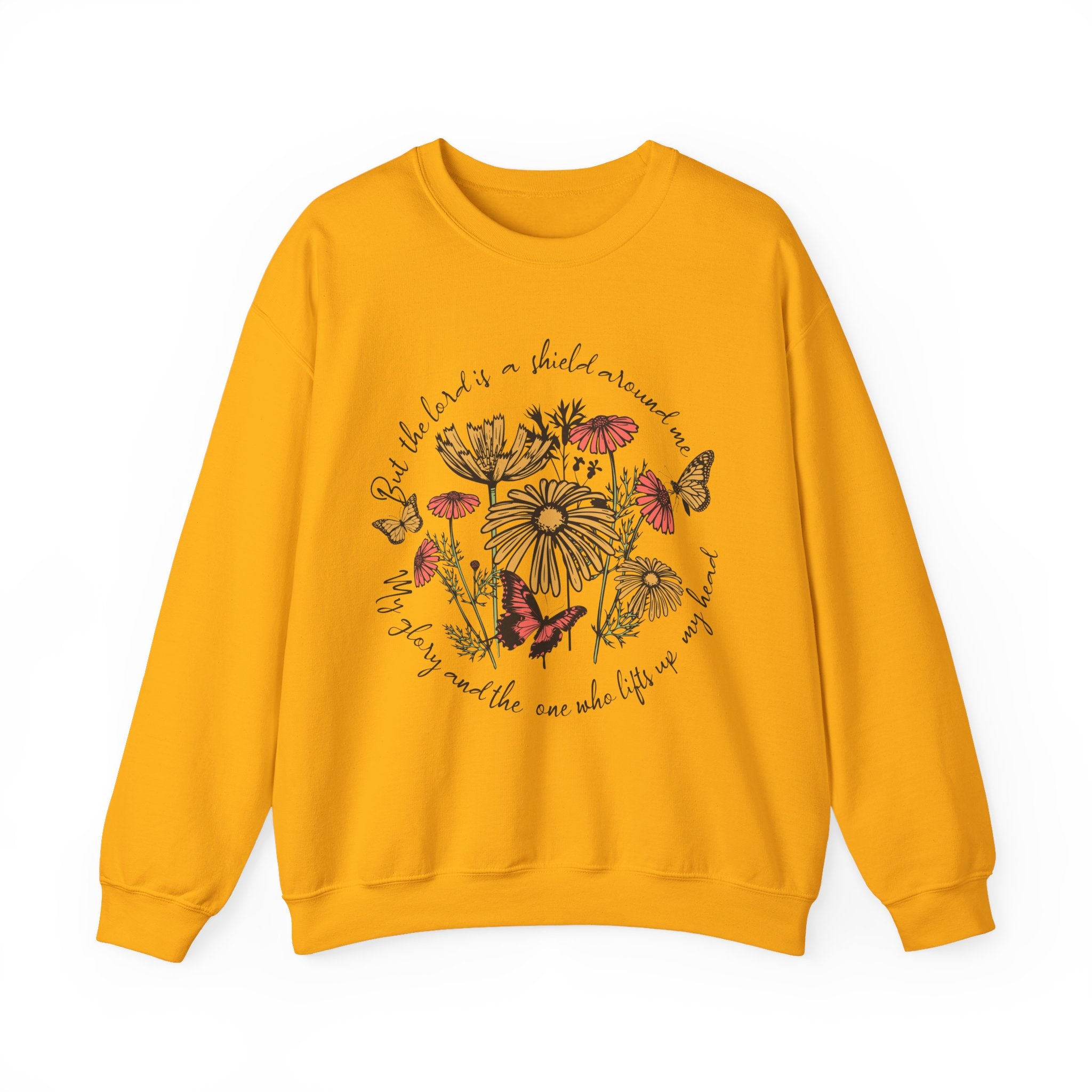 Nature-Inspired Inspirational Sweatshirt for All Seasons, Motivational Gift for Her, Floral Crewneck, Comfortable Everyday Wear, [...]