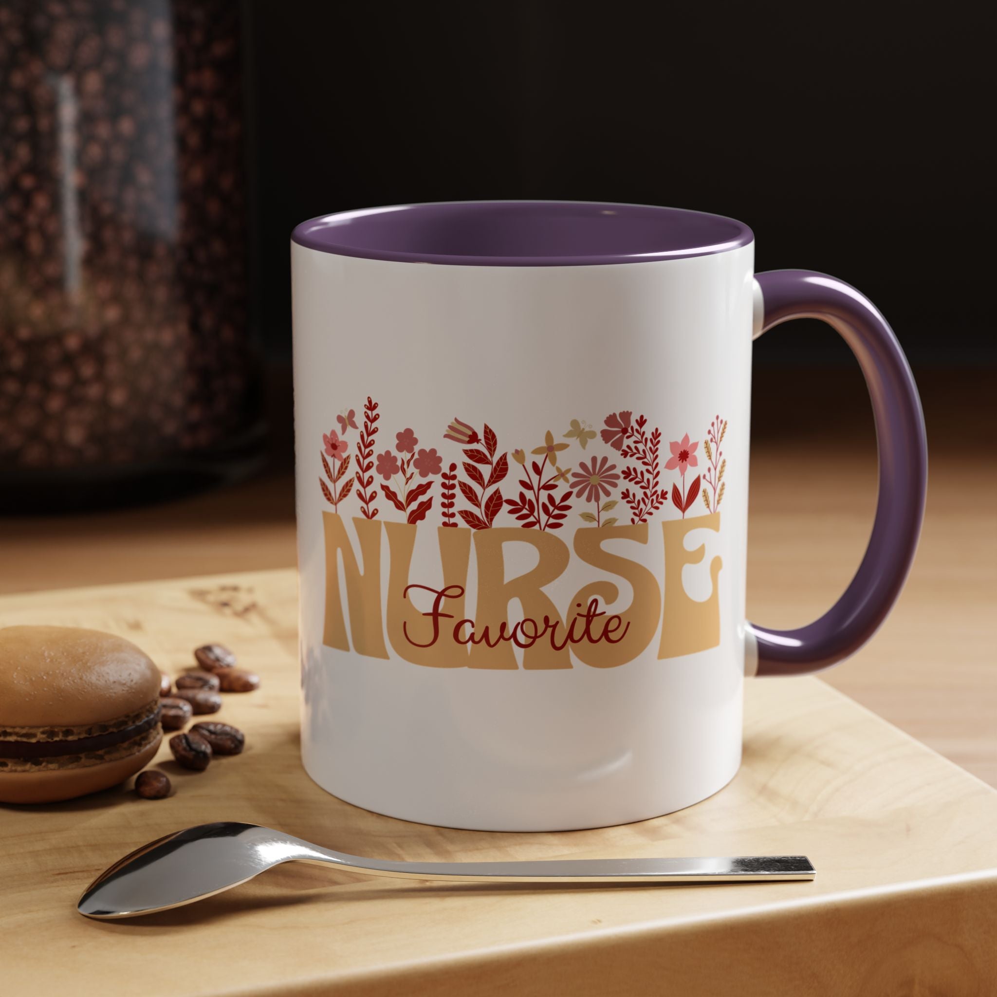 Nurse Favorite Coffee Mug | Floral Mug for Nurses | Gift for Nurse Appreciation Week, Nurses Day, Medical Professionals
