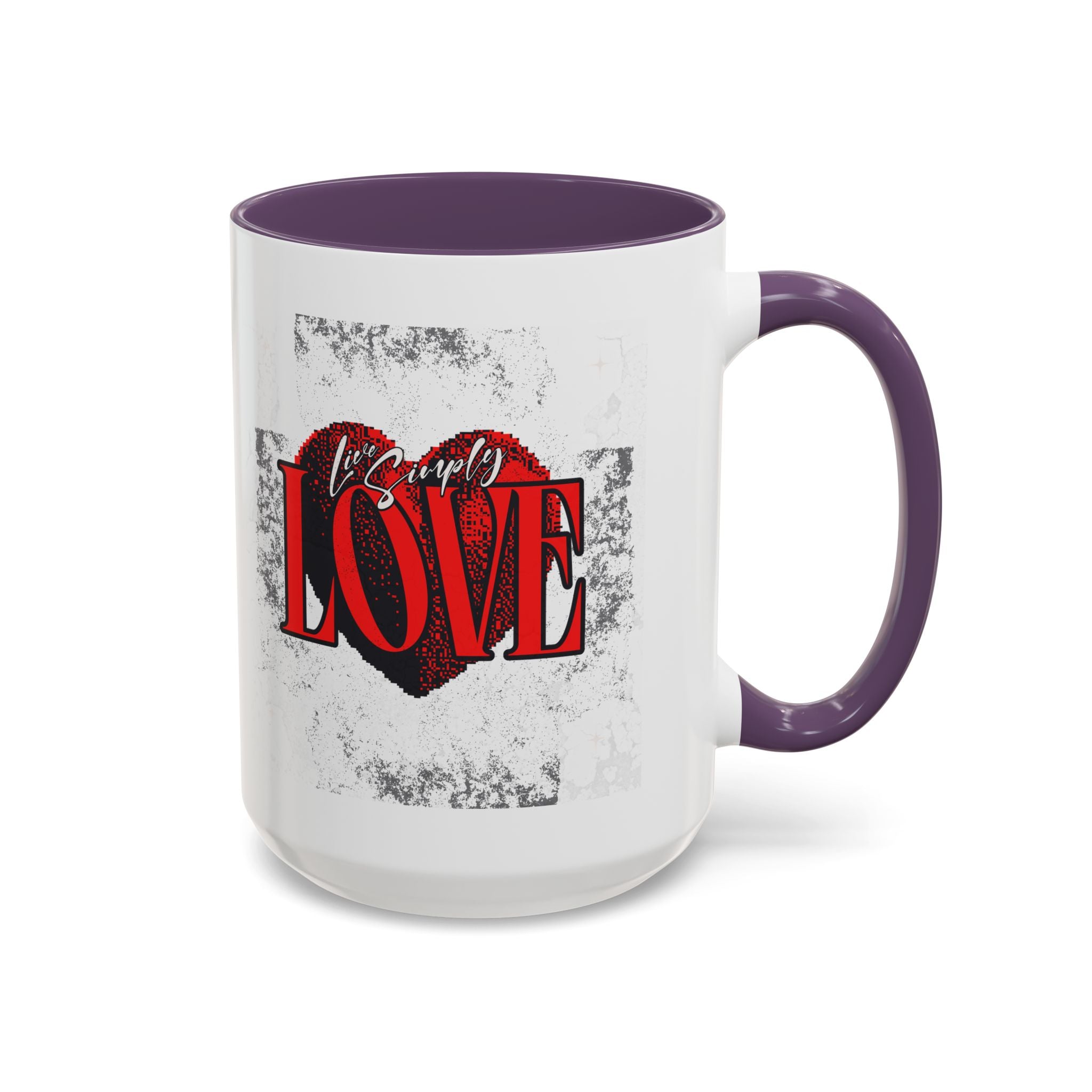 Love Accent Coffee Mug - Perfect Gift for Valentine's Day, Romantic Gift, Heart Mug, Coffee Lovers, Personalized Mug