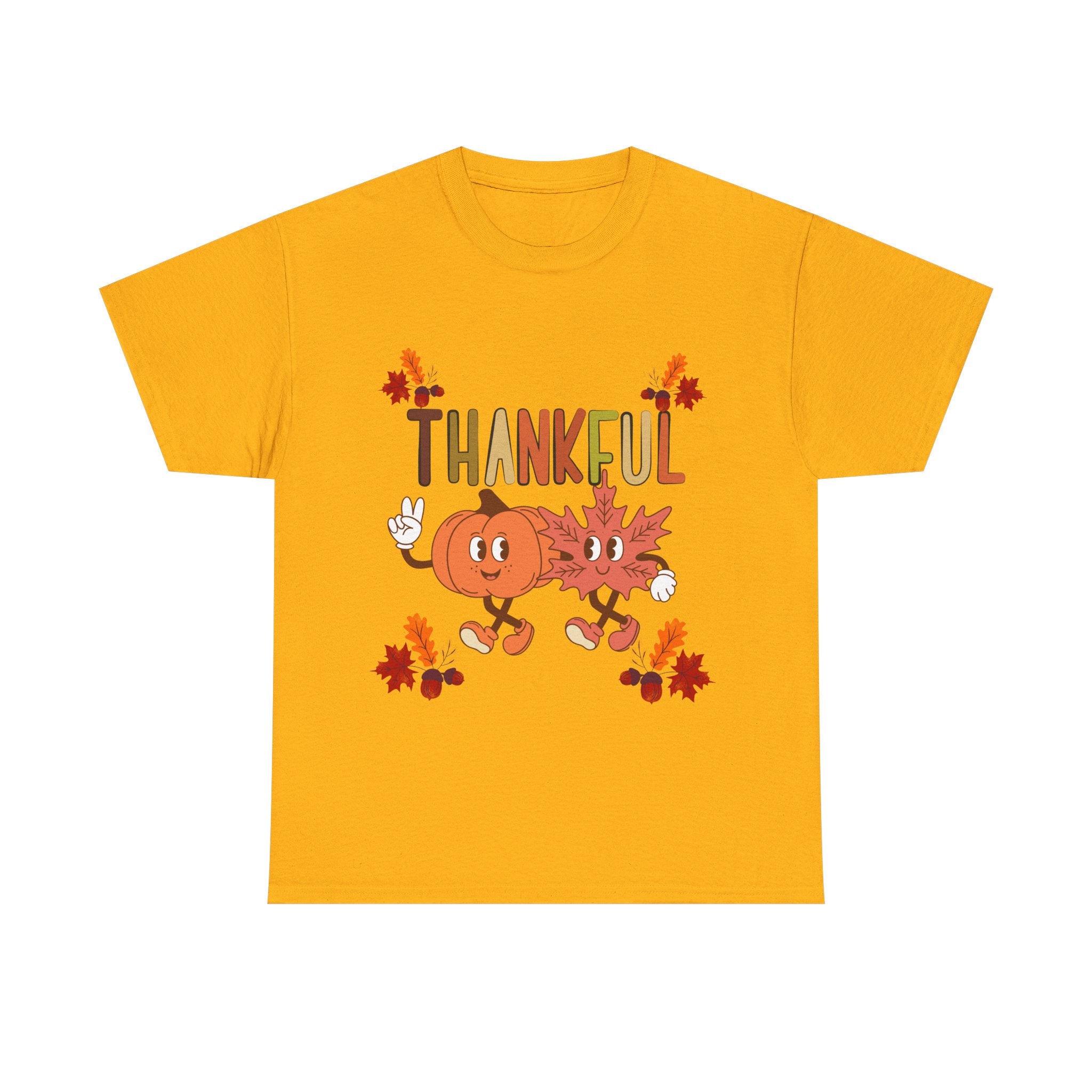 Thankful Fall Unisex Tee, Autumn Shirt, Thanksgiving Gift, Cute Graphic T-Shirt, Seasonal Wear, Holiday Apparel
