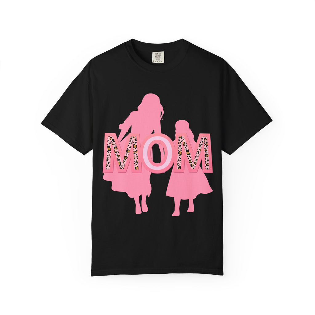 Mom & Me Garment-Dyed T-shirt, Cute Matching Tees, Mother's Day Gift, Family Outing Shirt, Mommy Daughter Outfit, Trendy Casual Wear