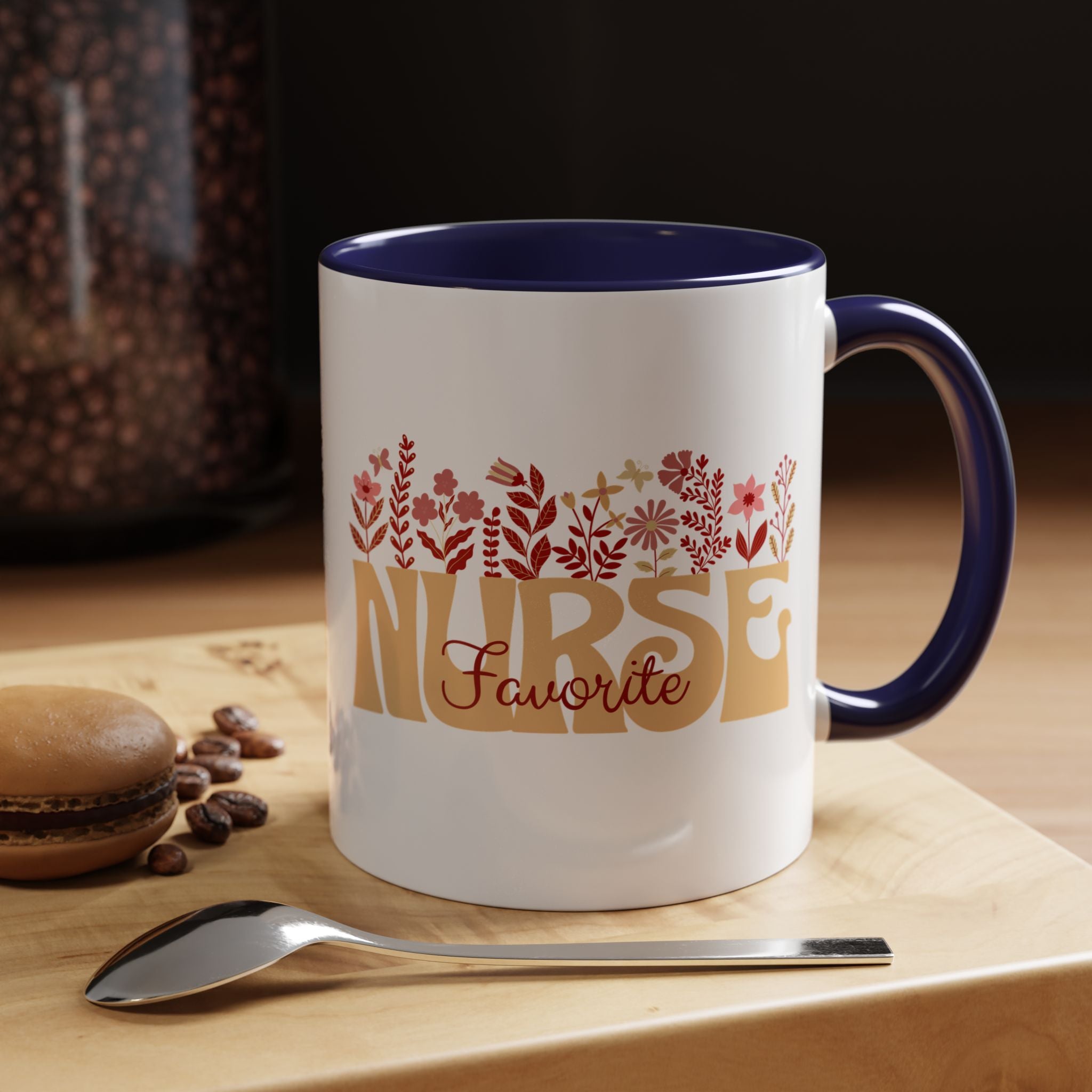 Nurse Favorite Coffee Mug | Floral Mug for Nurses | Gift for Nurse Appreciation Week, Nurses Day, Medical Professionals