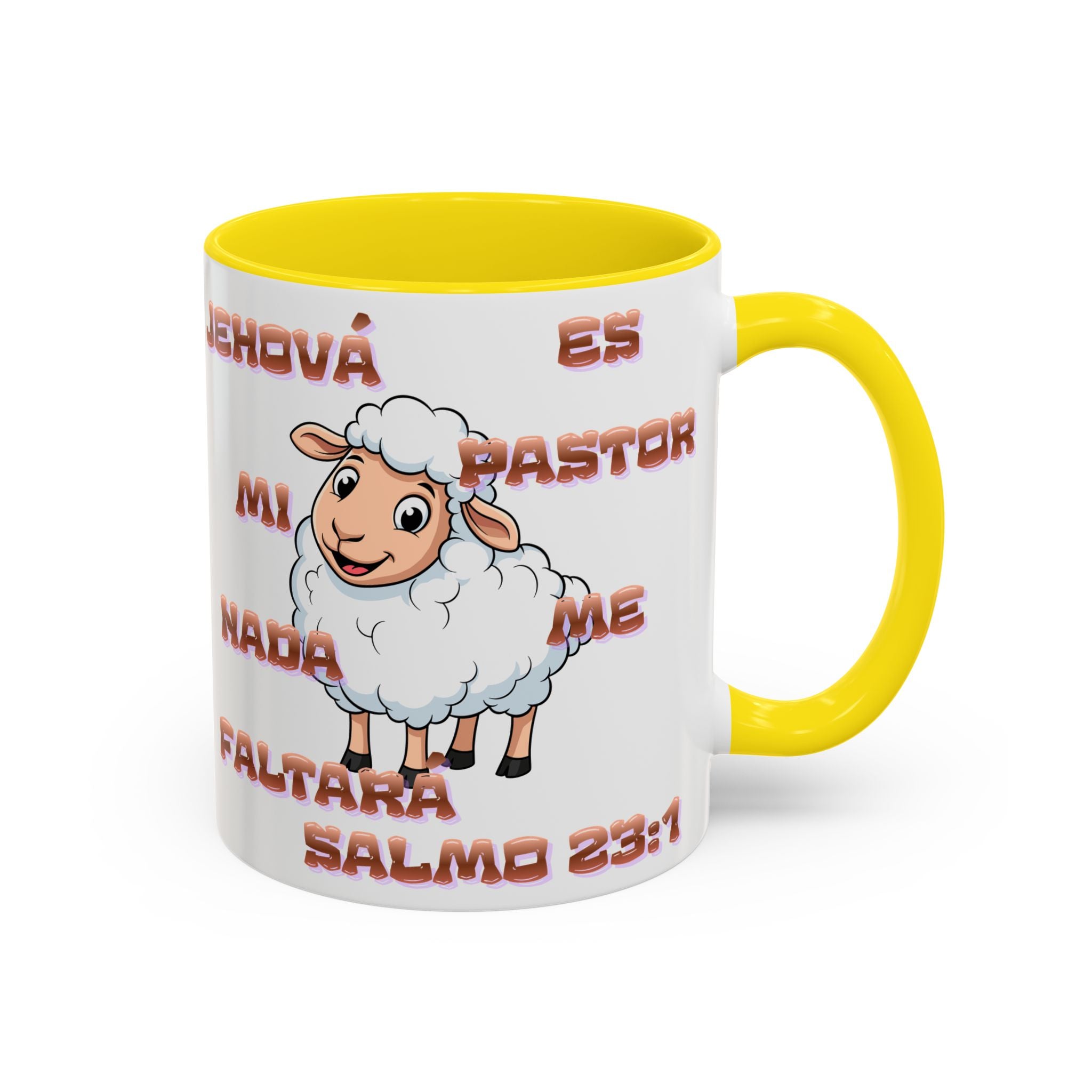 Jehová Es Mi Pastor Coffee Mug — Salmo 23:1 Spanish Christian Accent Mug