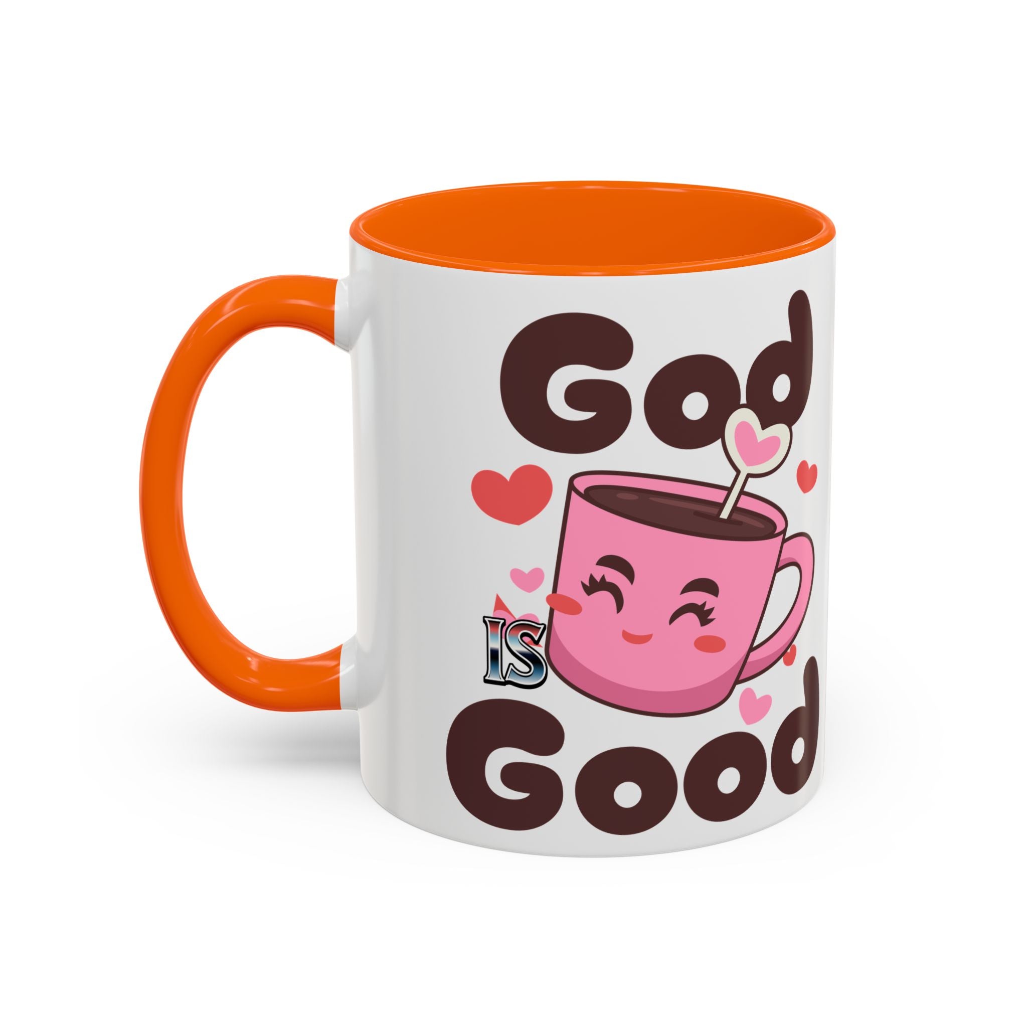 Cute God is Good Coffee Mug | Love Inspired Drinkware for Coffee Lovers, Gift for Friends, Anniversaries, Home Decor, Faith-Based Gifts