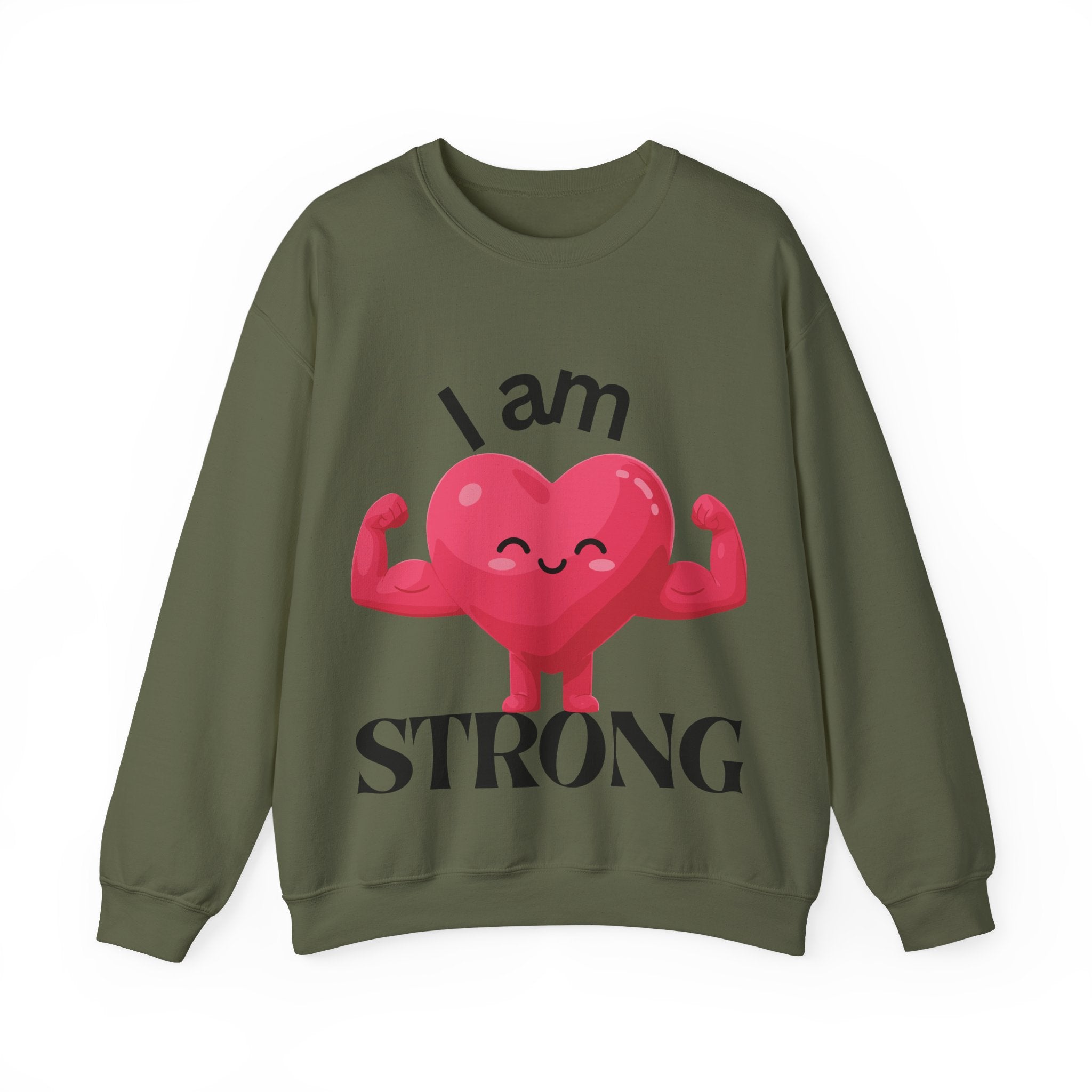 I Am Strong Heart Crewneck Sweatshirt