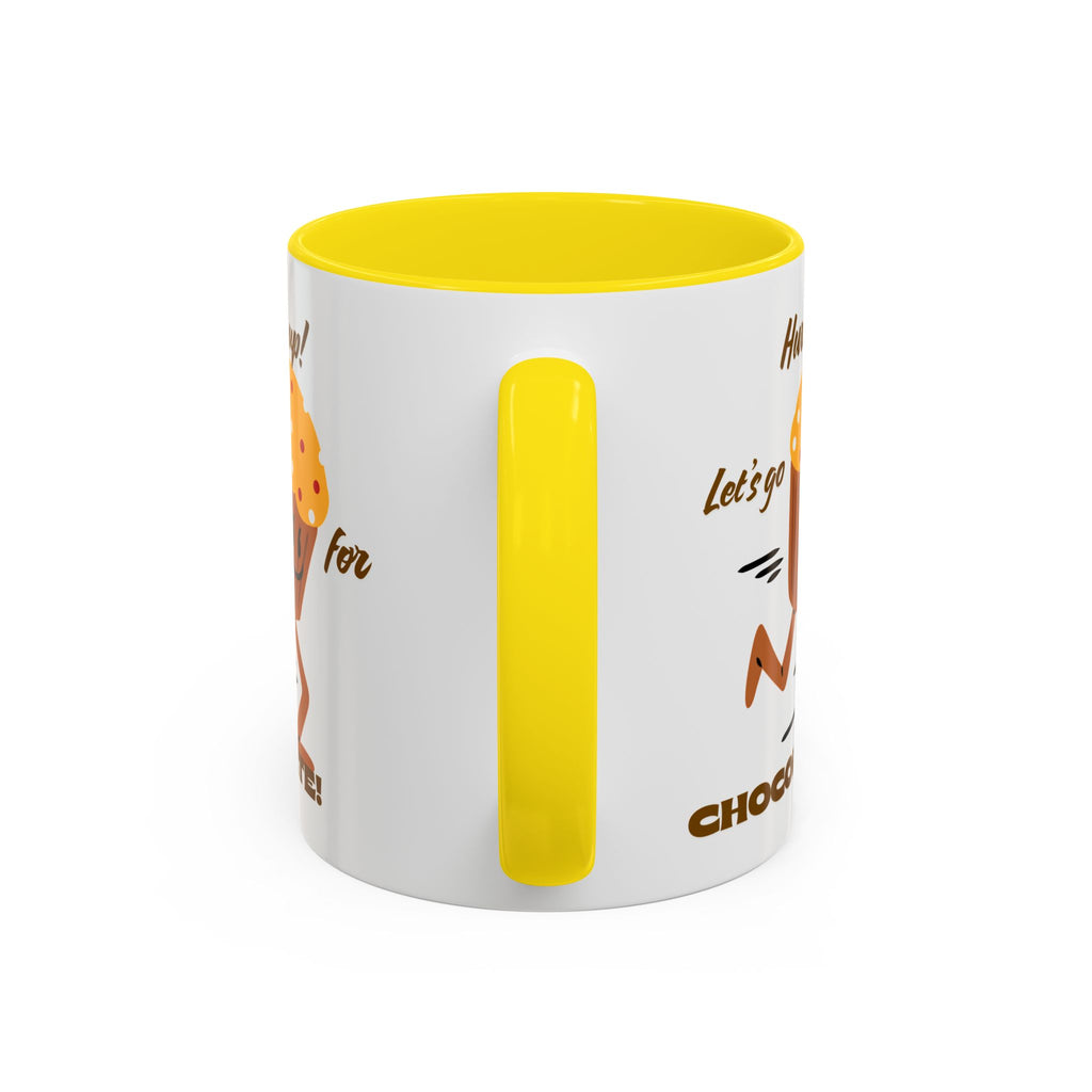 Chocolate Lover's Accent Coffee Mug - Fun Mug for Coffee, Gift for Bakers, Cute Kitchen Decor, Dessert Enthusiast