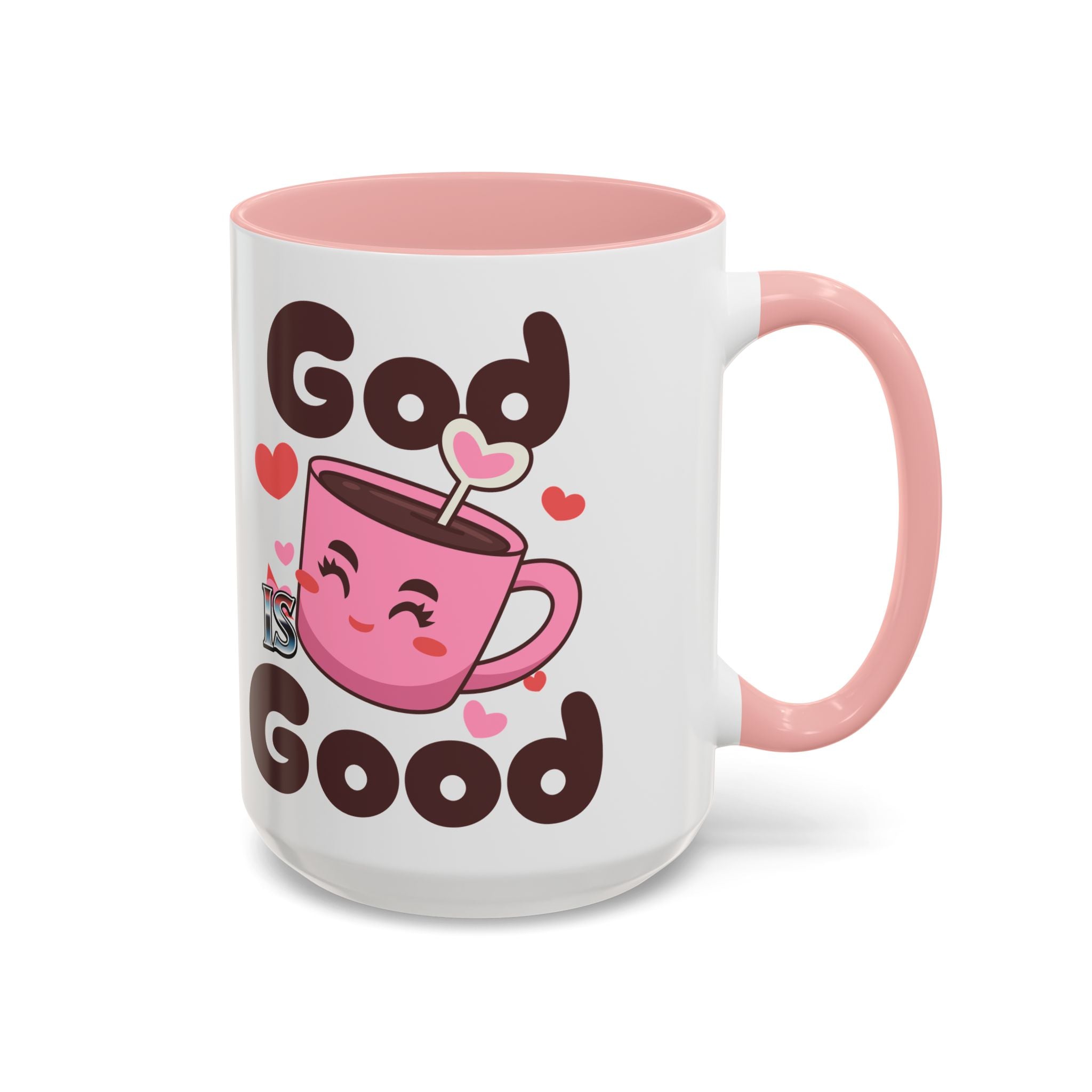 Cute God is Good Coffee Mug | Love Inspired Drinkware for Coffee Lovers, Gift for Friends, Anniversaries, Home Decor, Faith-Based Gifts