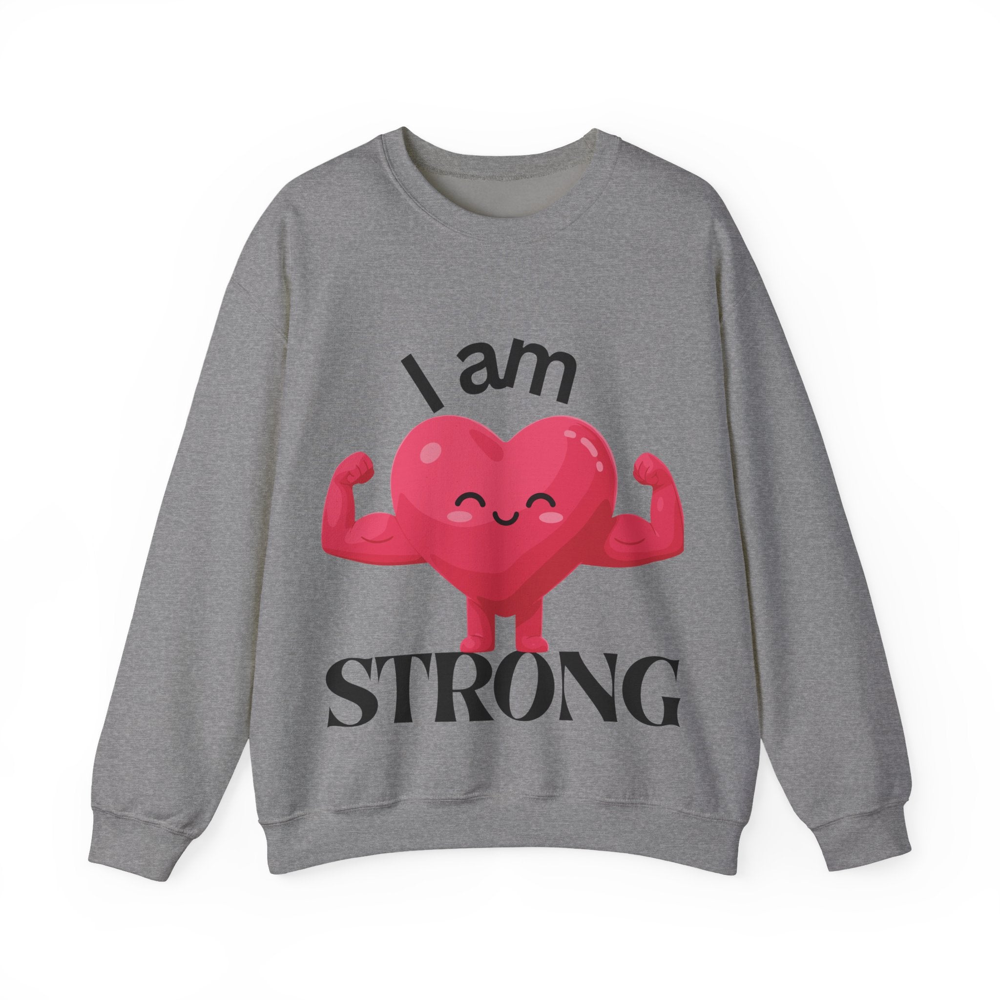 I Am Strong Heart Crewneck Sweatshirt