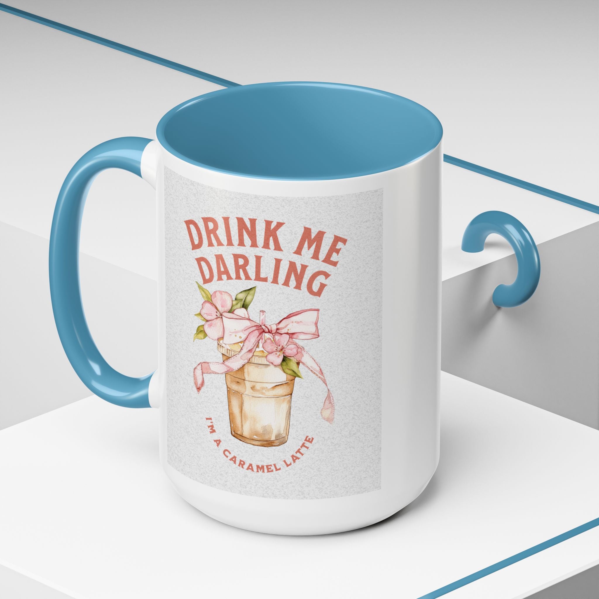 Darling Caramel Latte Coffee Mug - Fun Accent Design for Coffee Lovers