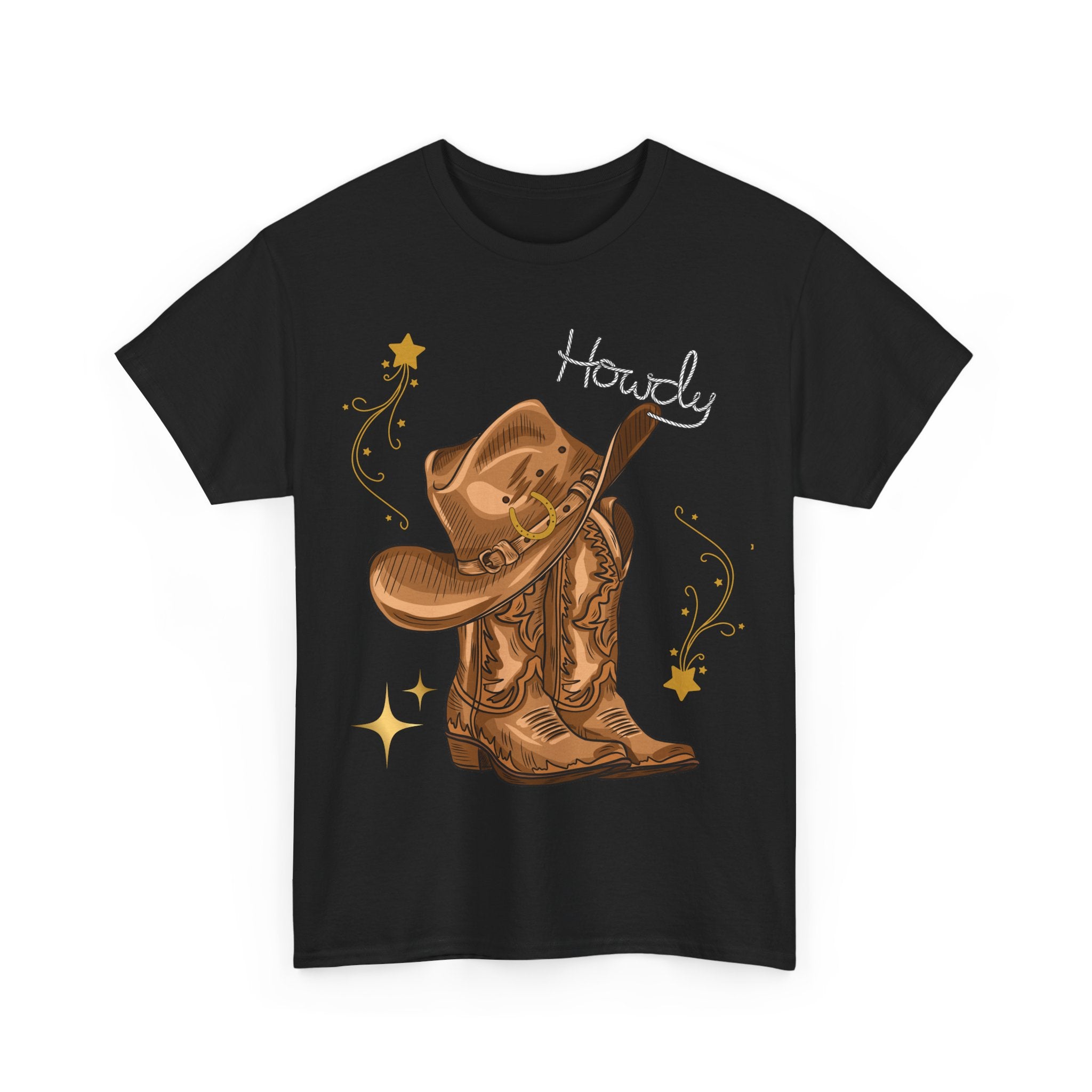Howdy Cowboy Tee, Western Style Shirt, Unisex Cotton T-Shirt, Country Music Apparel, Rodeo Gift, Casual Everyday Wear