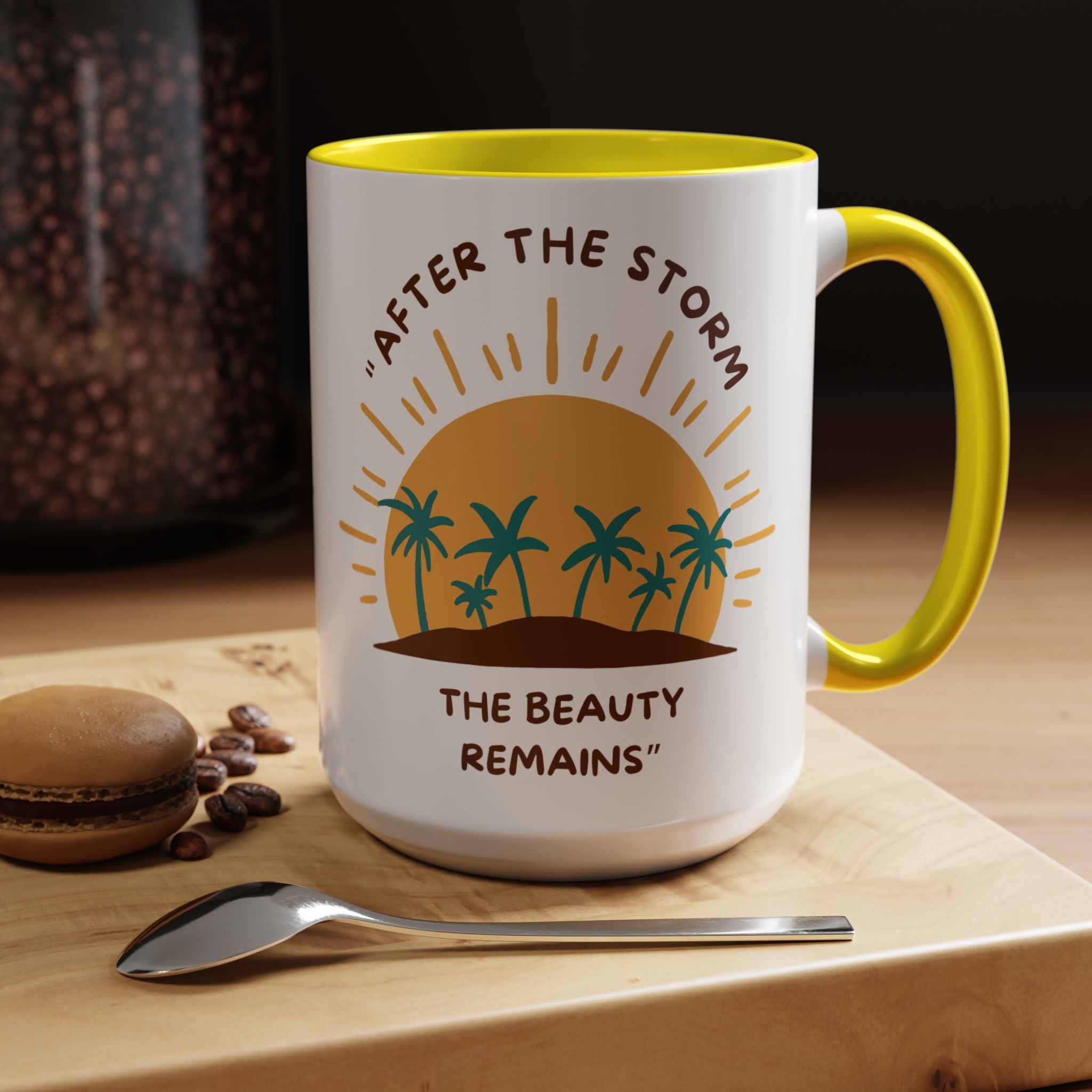 Inspirational Coffee Mug, Coffee Lover Gift, Motivational Ceramic Mug, Beach Decor, Tropical Kitchen Accessories, Home Office Mug, [...]