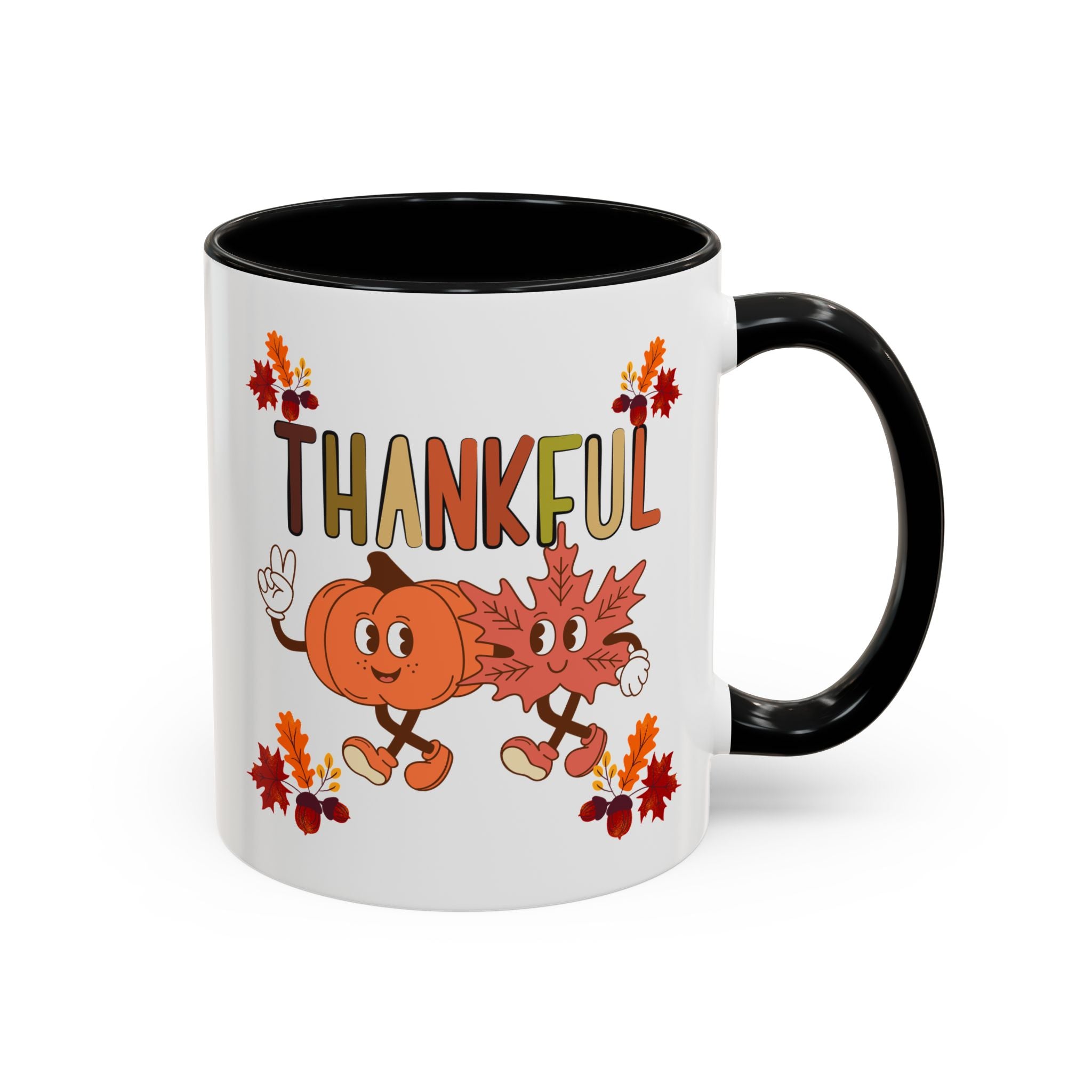 Gratitude Coffee Mug, Thankful Autumn Ceramic Cup, Thanksgiving Gift, Seasonal Drinkware, Fall Decor