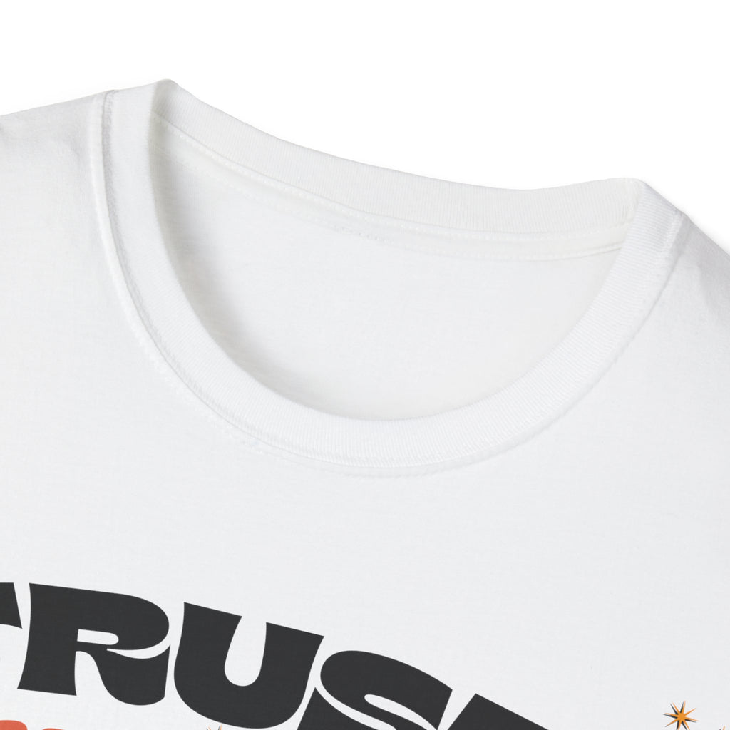 Trust The Process Heart T-Shirt — Positive Motivation Tee with Mushroom & Mosaic Heart Design