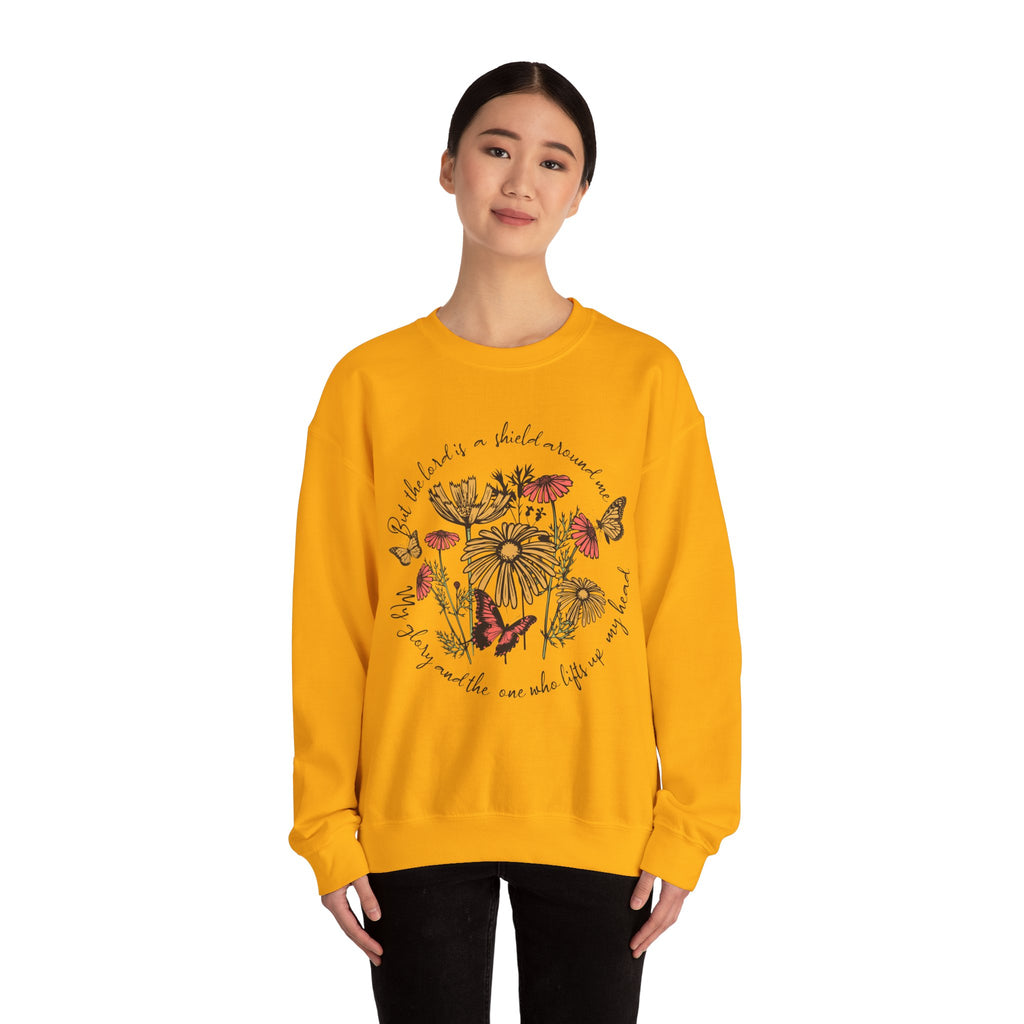 Nature-Inspired Inspirational Sweatshirt for All Seasons, Motivational Gift for Her, Floral Crewneck, Comfortable Everyday Wear, [...]