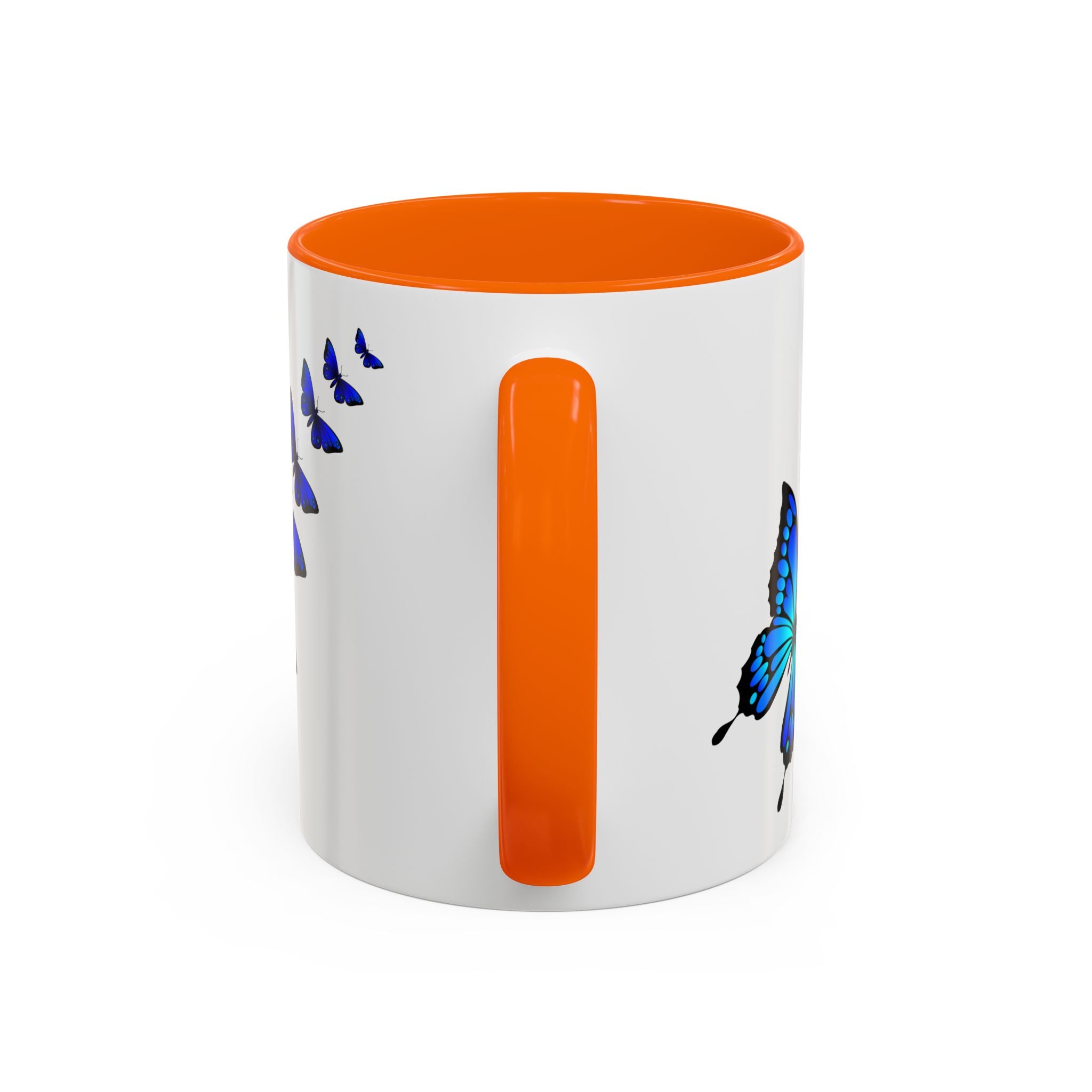 Butterfly Accent Coffee Mug | Colorful Butterfly Design | Perfect Gift for Nature Lovers | Home & Office Decor | 11oz & 15oz