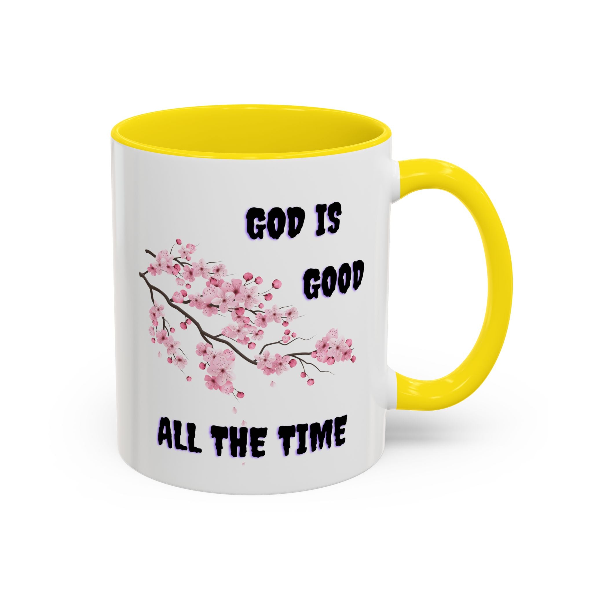 Inspirational Coffee Mug - God is Good, Floral Design, Gift for Faith Friends, Perfect for Mother's Day, Church Gatherings, Daily Motivation