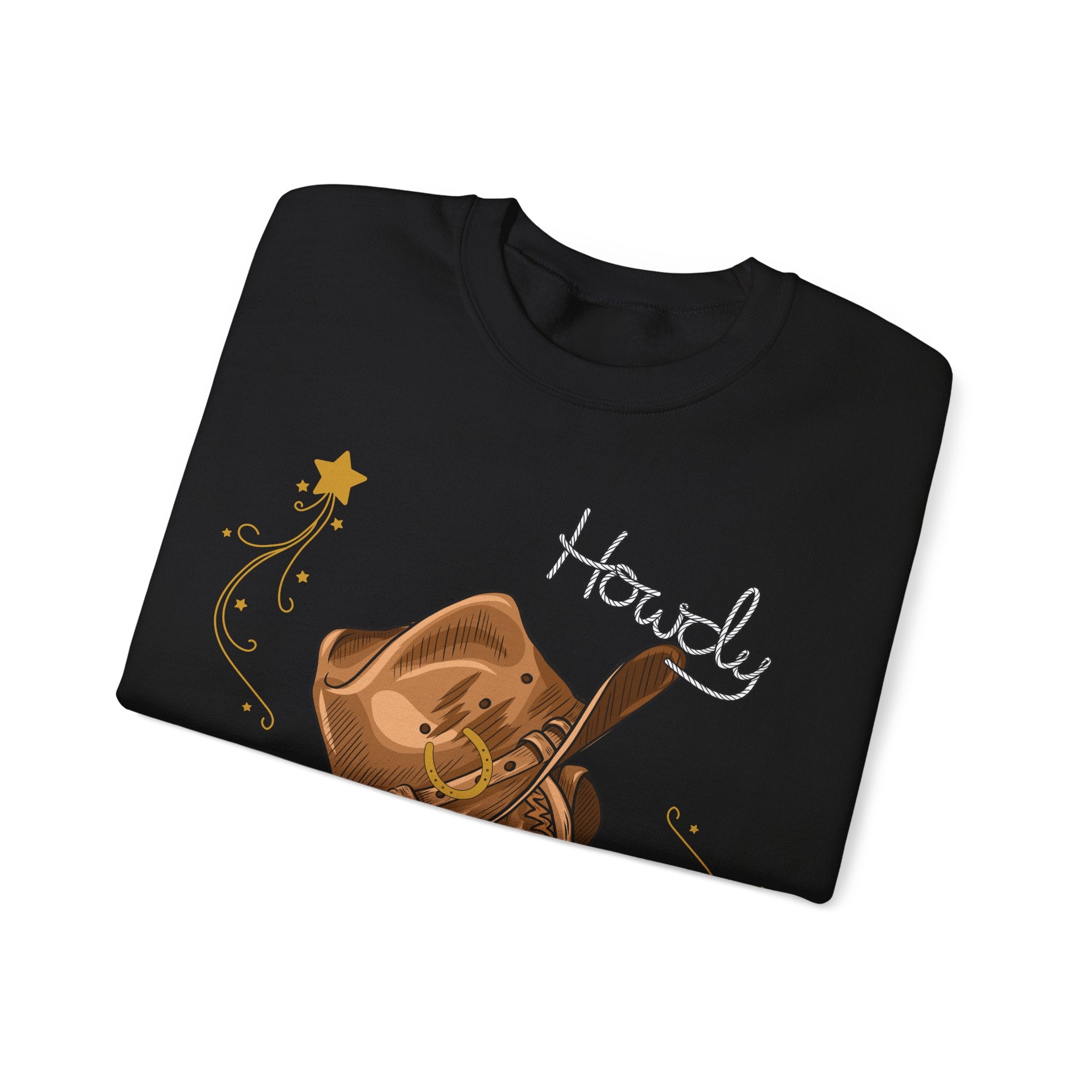 Howdy Cowboy Crewneck Sweatshirt | Unisex Sweatshirt, Western Apparel, Fall Fashion, Gift for Him/Her, Casual Wear