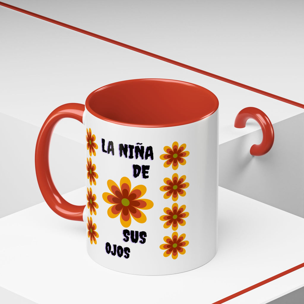 Bright Floral Accent Coffee Mug for Gifts, Home Decor, Coffee Lovers, Spanish Quote, Perfect for Special Occasions