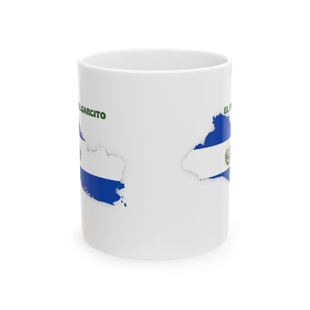 El Salvador Map Flag Ceramic Mug — Salvadoreno Pride 11oz/15oz