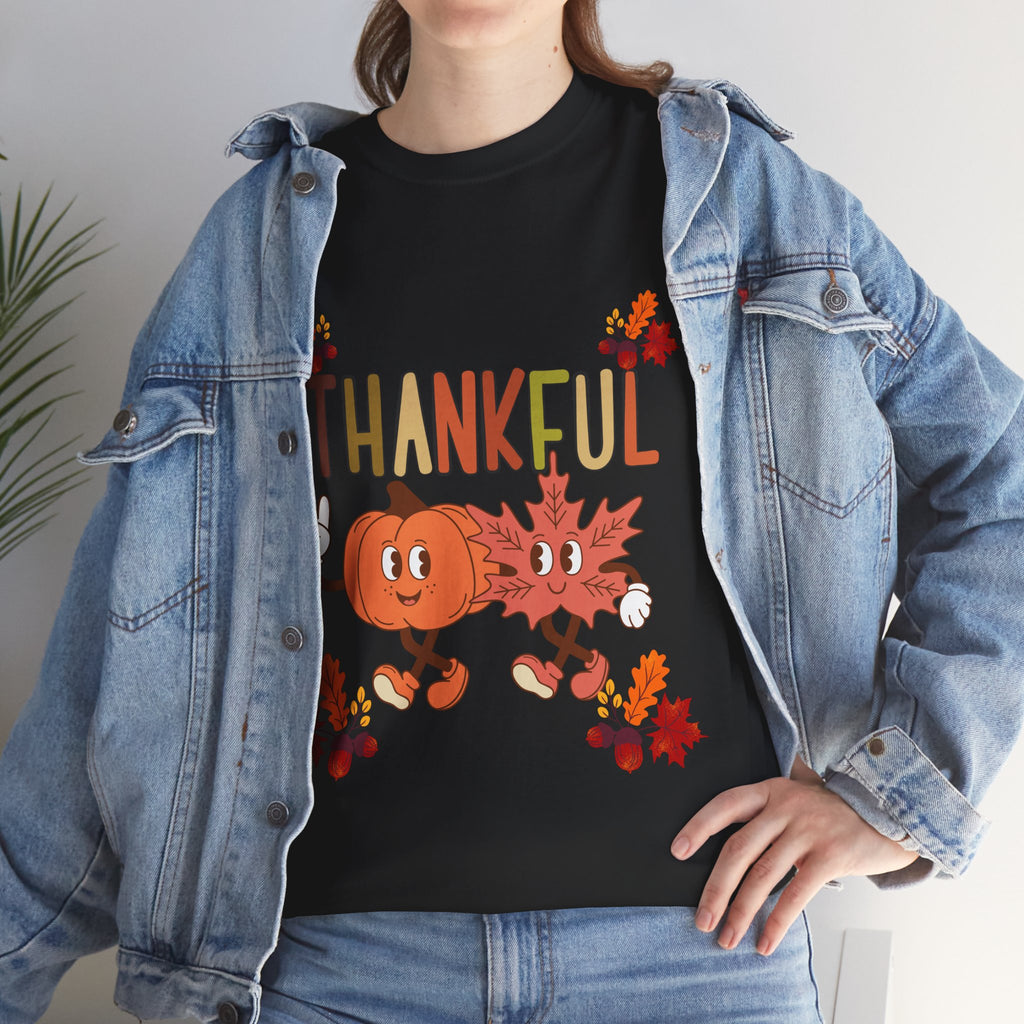 Thankful Fall Unisex Tee, Autumn Shirt, Thanksgiving Gift, Cute Graphic T-Shirt, Seasonal Wear, Holiday Apparel