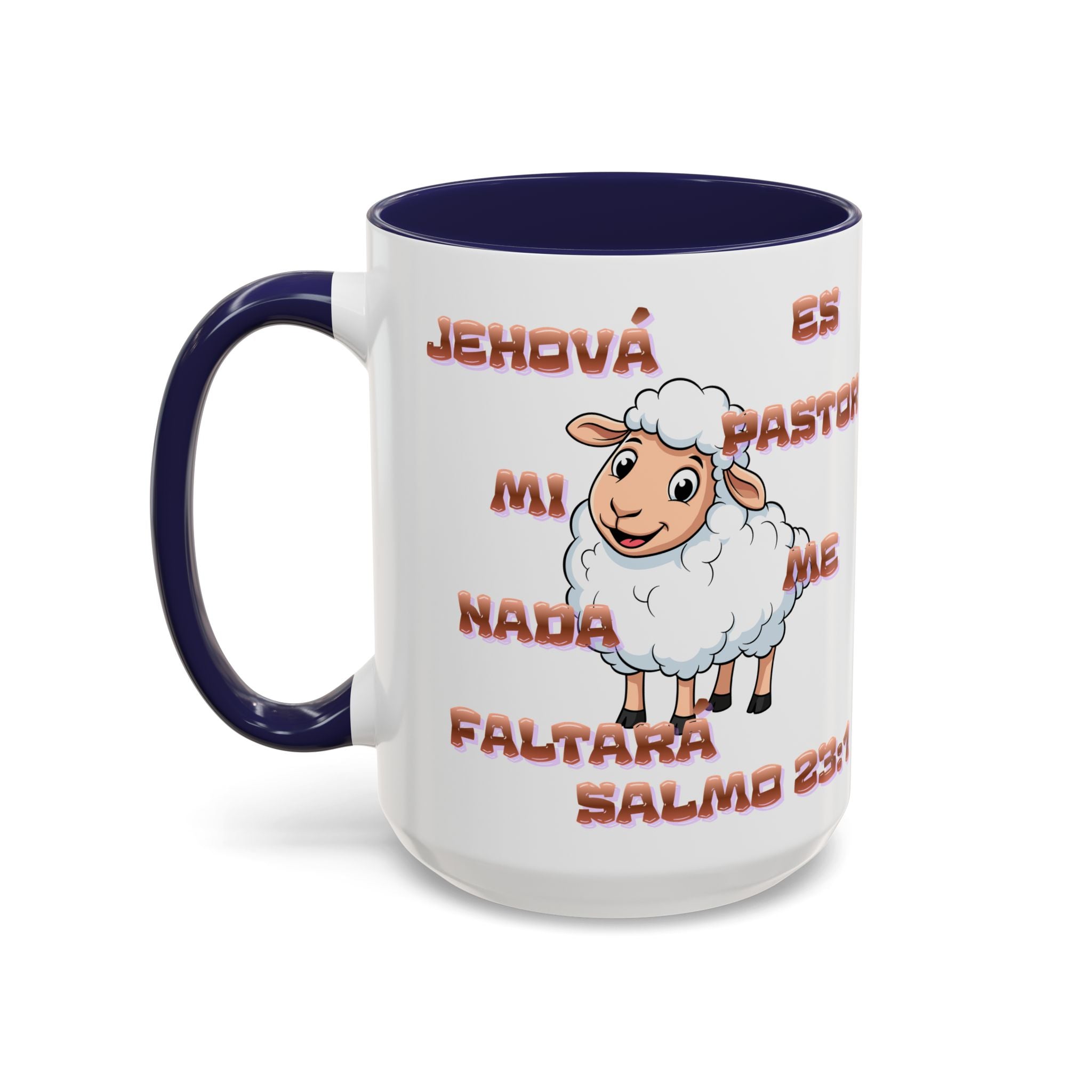 Jehová Es Mi Pastor Coffee Mug — Salmo 23:1 Spanish Christian Accent Mug