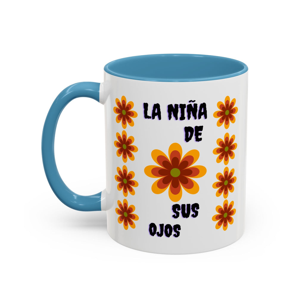 Bright Floral Accent Coffee Mug for Gifts, Home Decor, Coffee Lovers, Spanish Quote, Perfect for Special Occasions