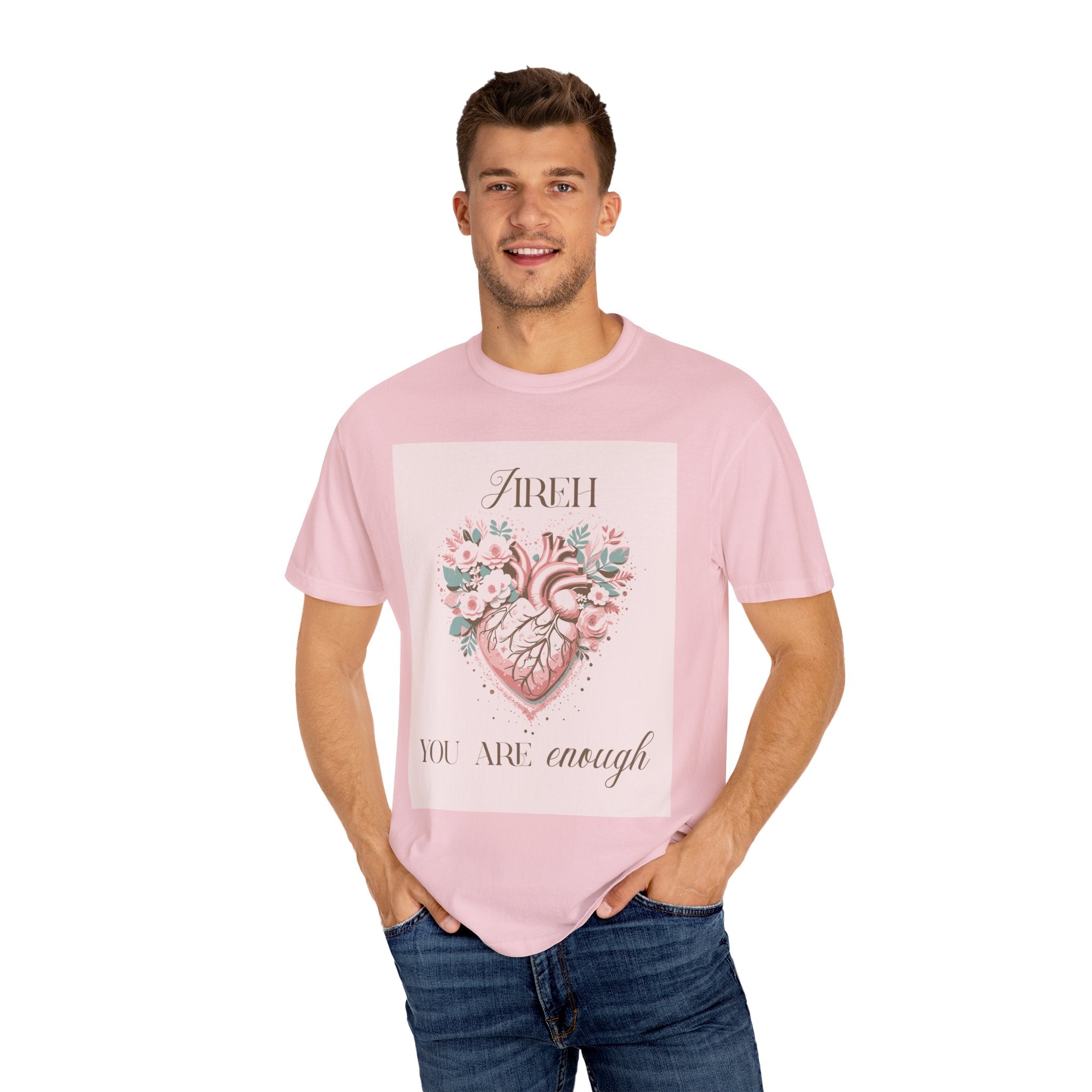 You Are Enough Floral Heart T-Shirt