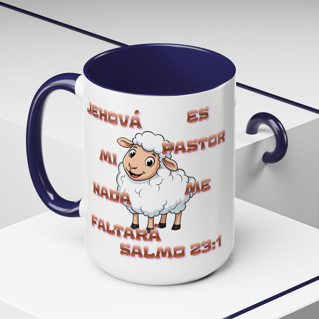 Jehová Es Mi Pastor Coffee Mug — Salmo 23:1 Spanish Christian Accent Mug