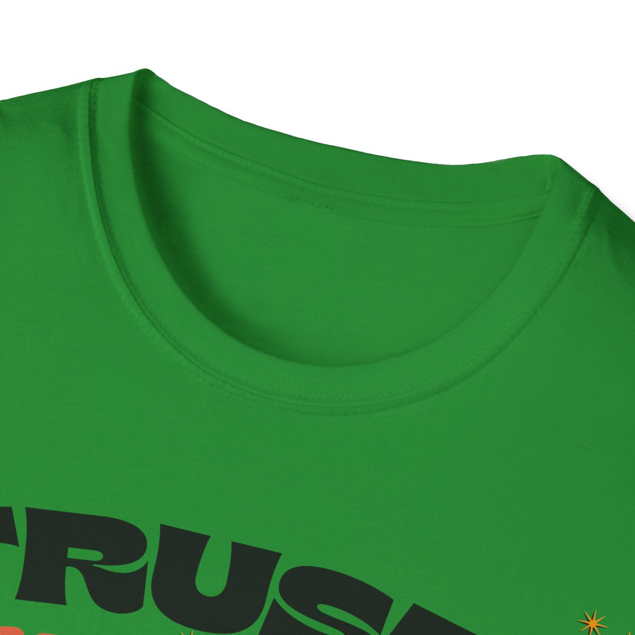 Trust The Process Heart T-Shirt — Positive Motivation Tee with Mushroom & Mosaic Heart Design