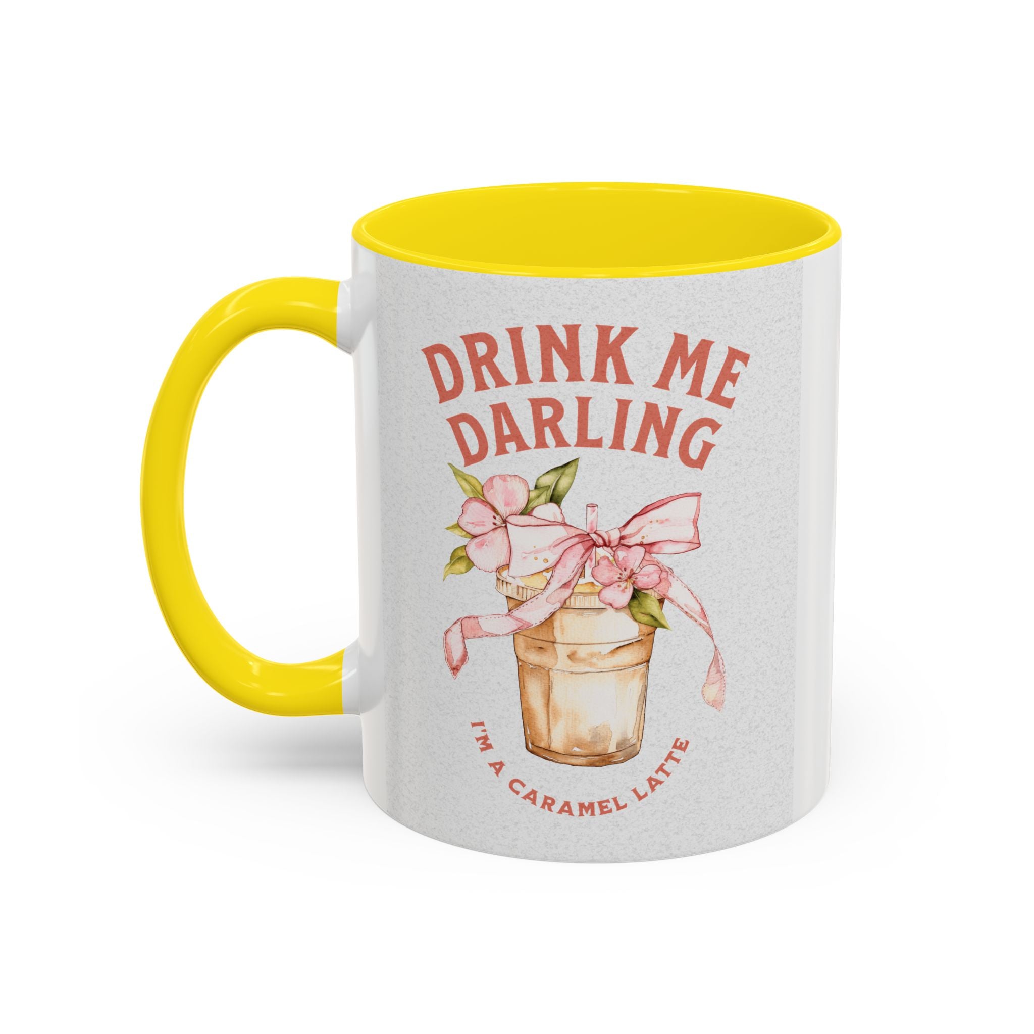 Darling Caramel Latte Coffee Mug - Fun Accent Design for Coffee Lovers