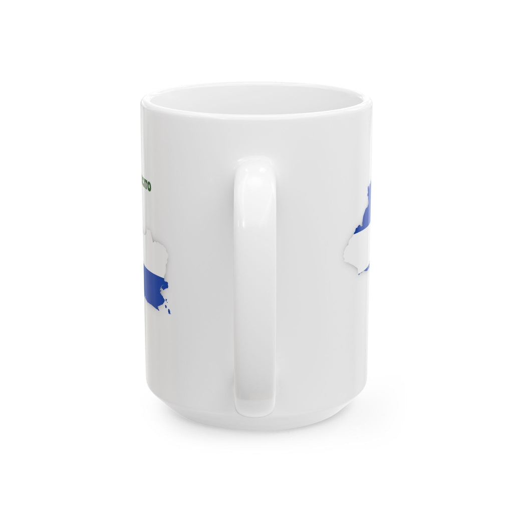 El Salvador Map Flag Ceramic Mug — Salvadoreno Pride 11oz/15oz