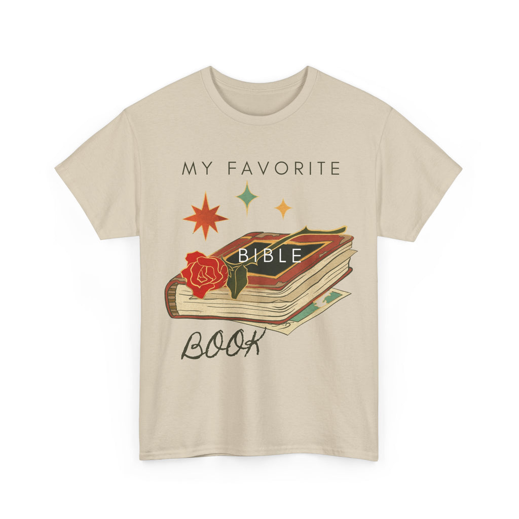 Bible Graphic Tee — "My Favorite Book" Christian Faith T-Shirt
