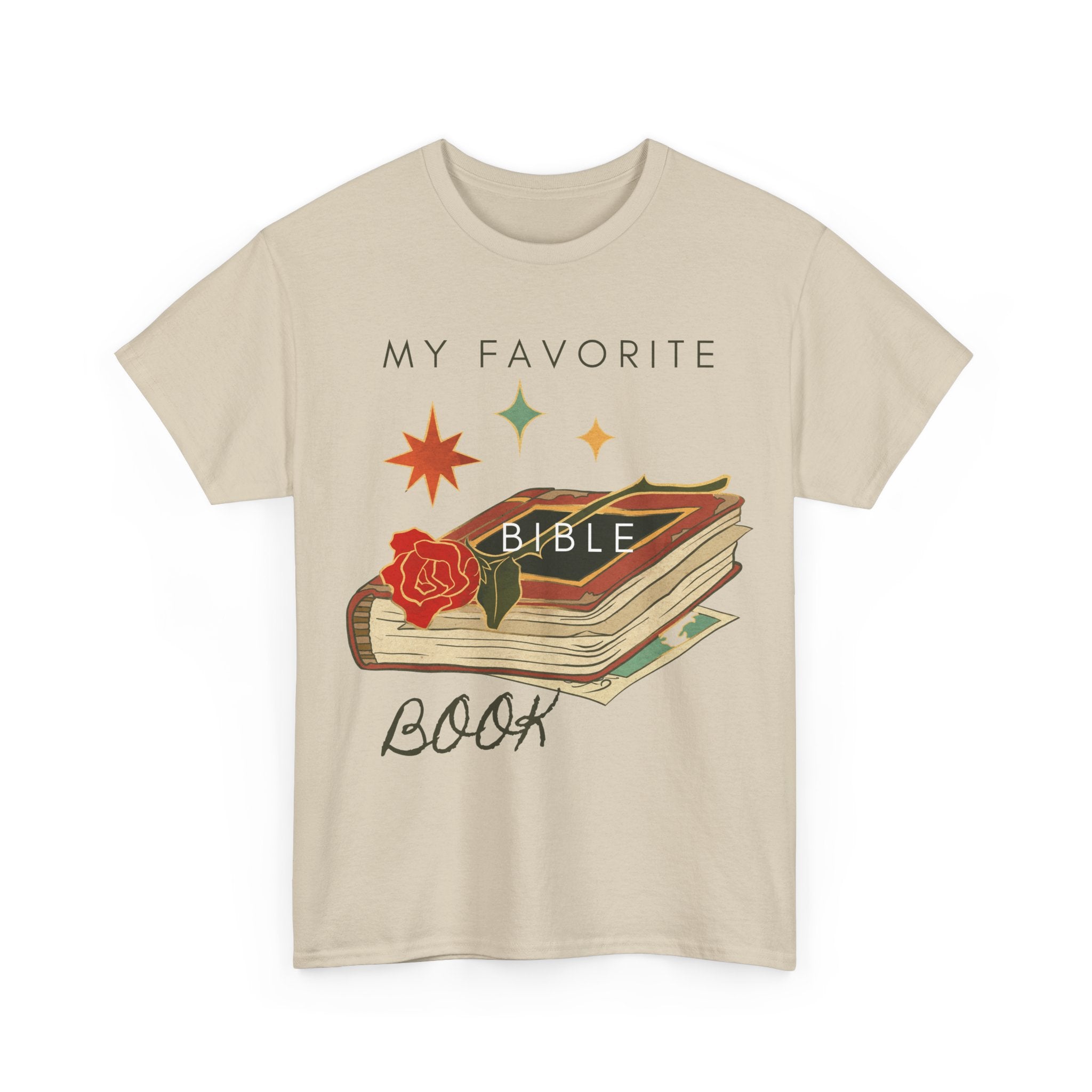 Bible Graphic Tee — "My Favorite Book" Christian Faith T-Shirt