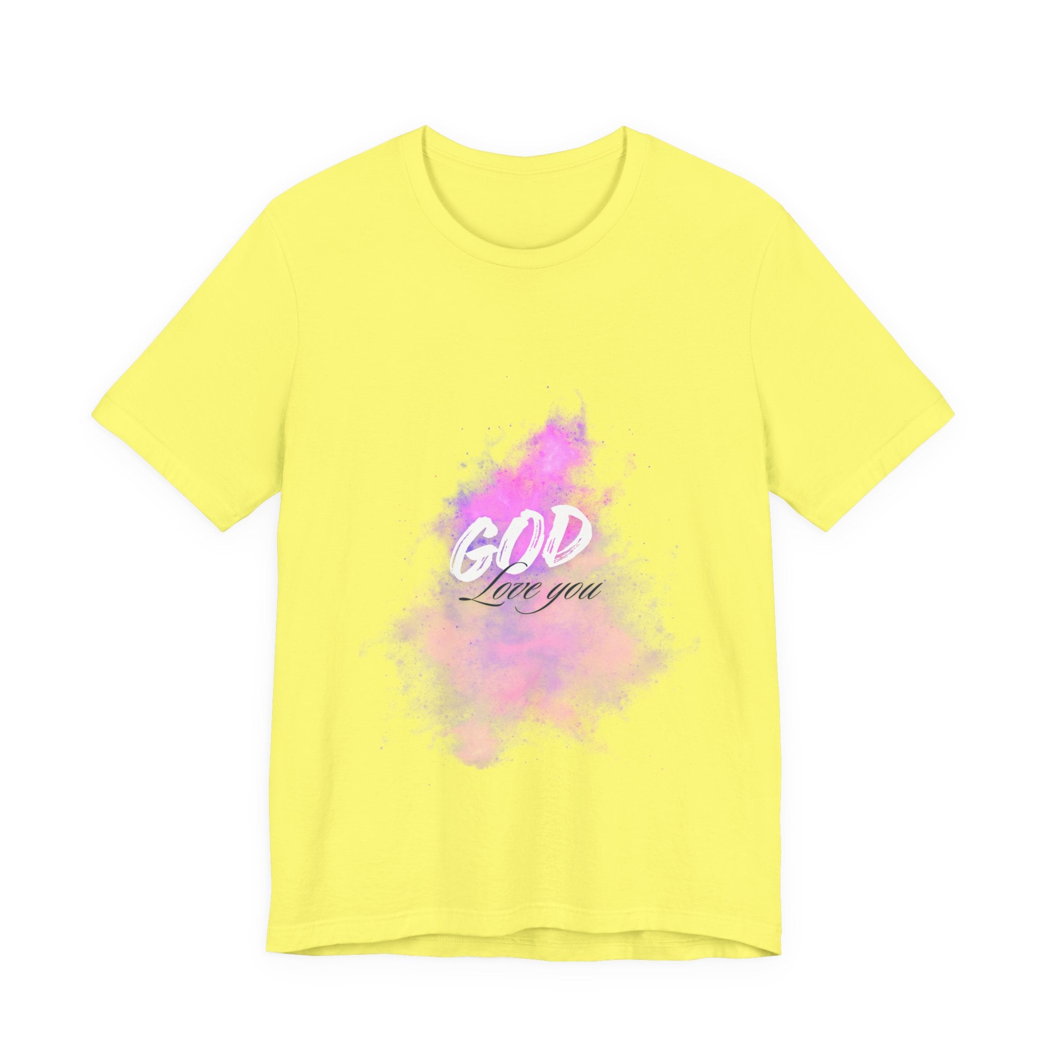 God Love You Tee - Inspirational Short Sleeve Shirt, Faith-Based Gift, Christian Apparel, Motivational T-Shirt, Perfect for Worship