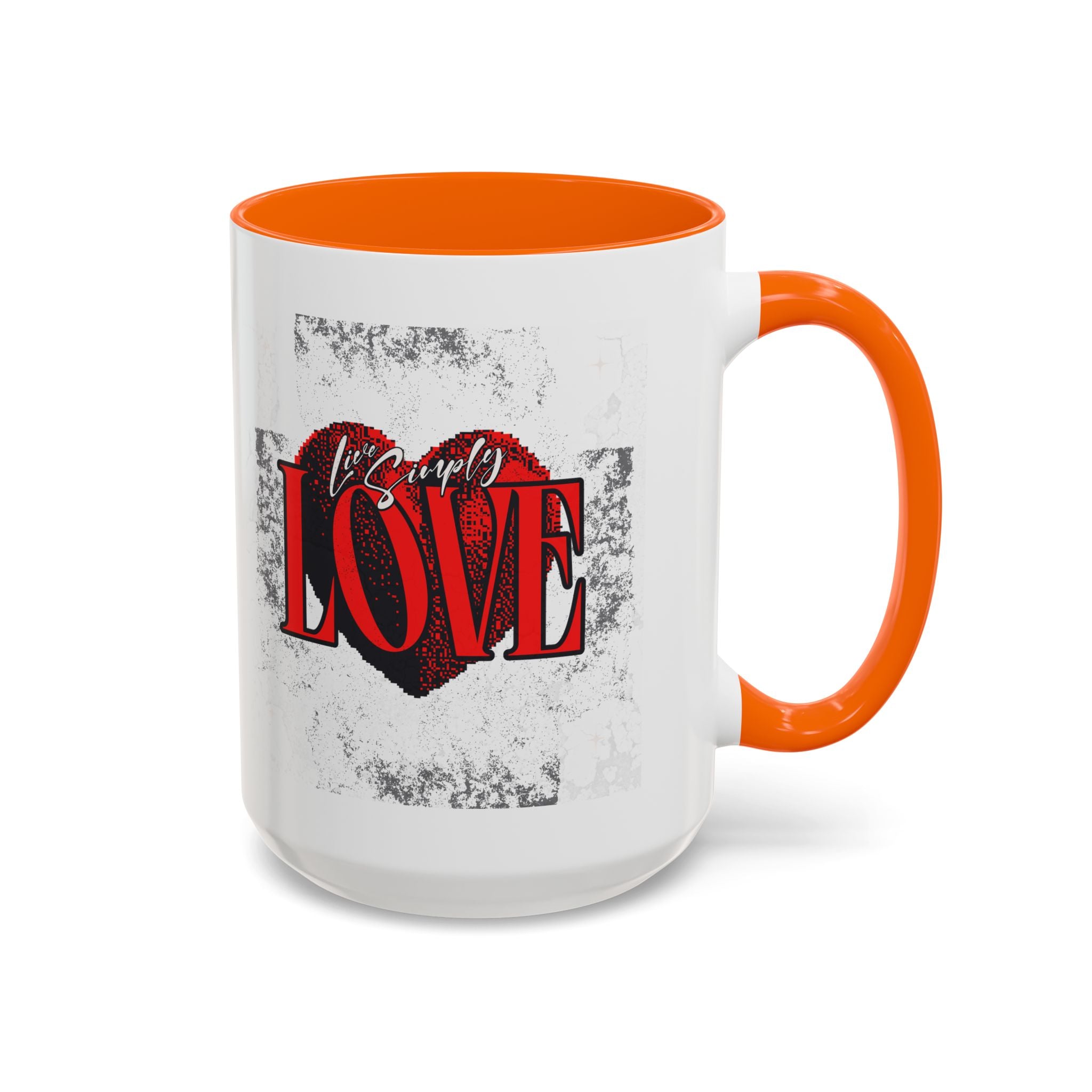Love Accent Coffee Mug - Perfect Gift for Valentine's Day, Romantic Gift, Heart Mug, Coffee Lovers, Personalized Mug