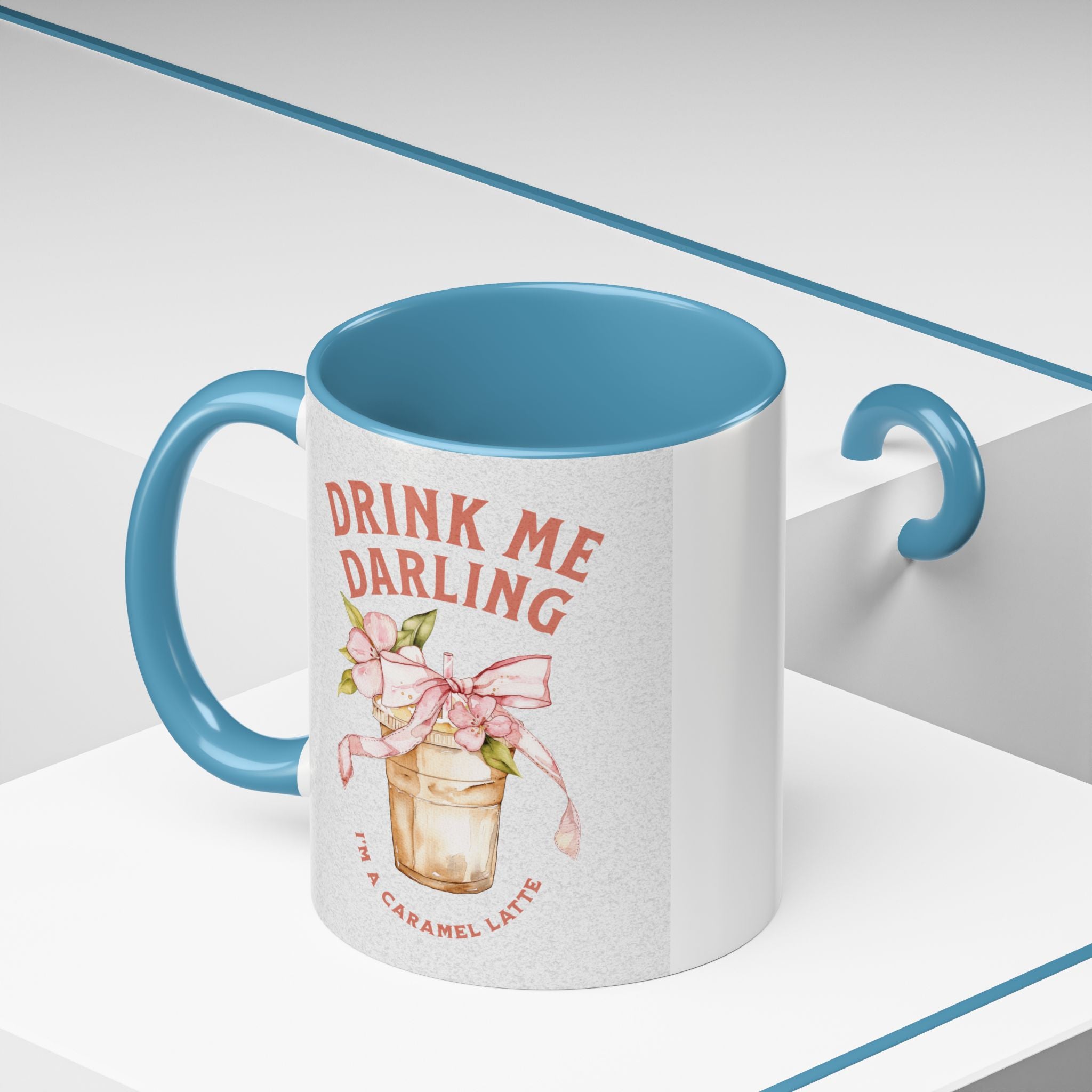 Darling Caramel Latte Coffee Mug - Fun Accent Design for Coffee Lovers