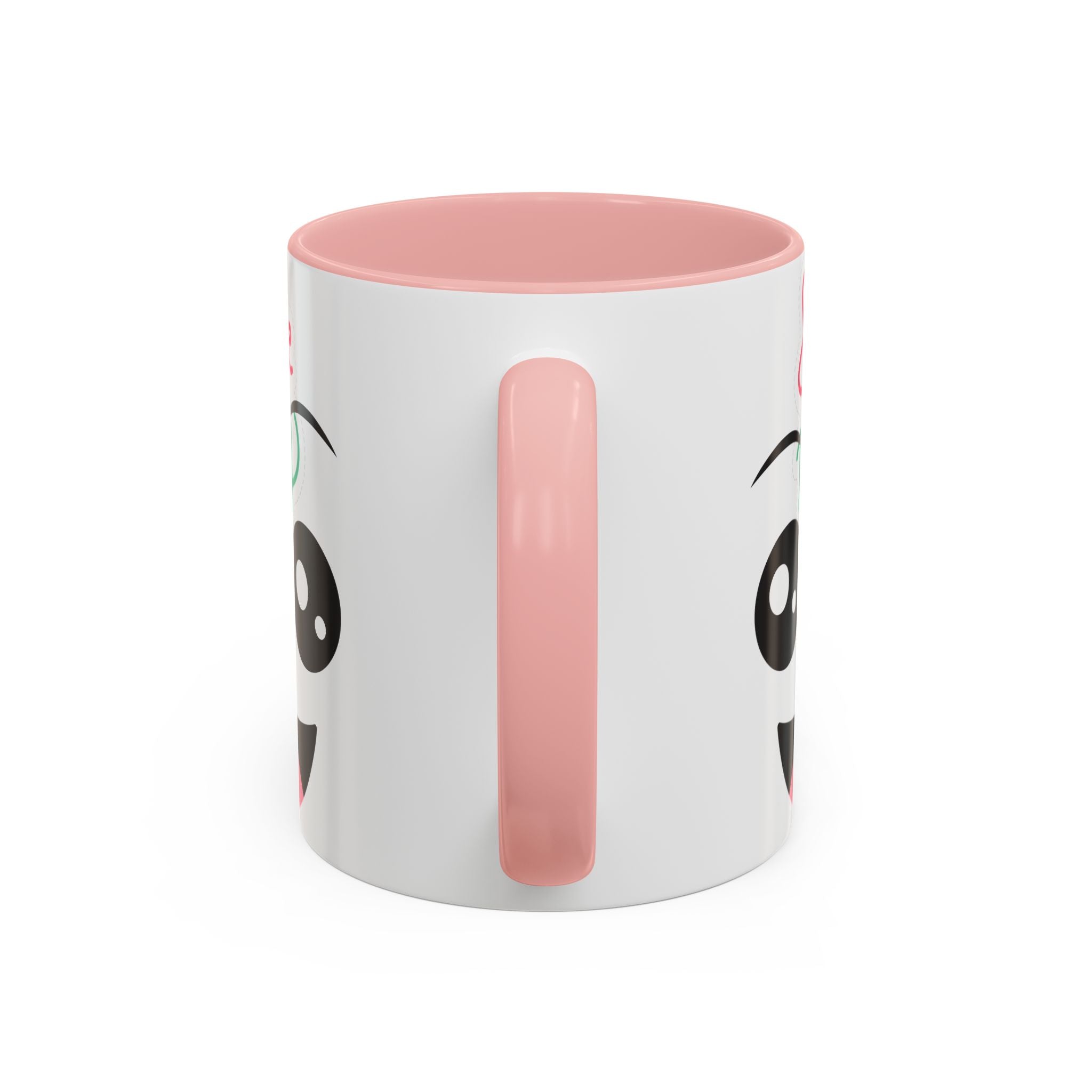 Smile Each Day Coffee Mug — Cute Cartoon Face Accent Mug (11/15oz)